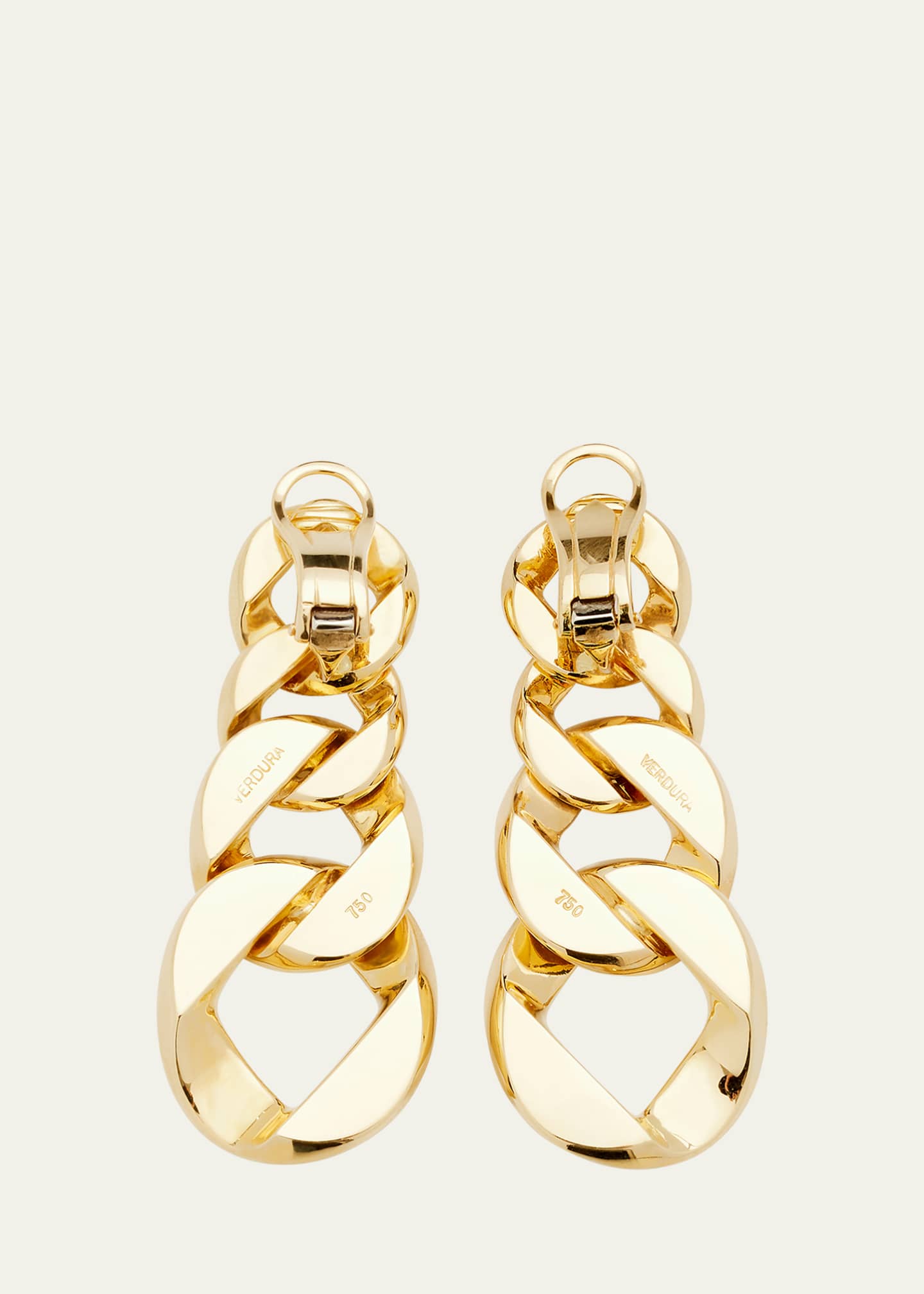 Verdura Curb-Link Pendant Earclips Image 4 of 4