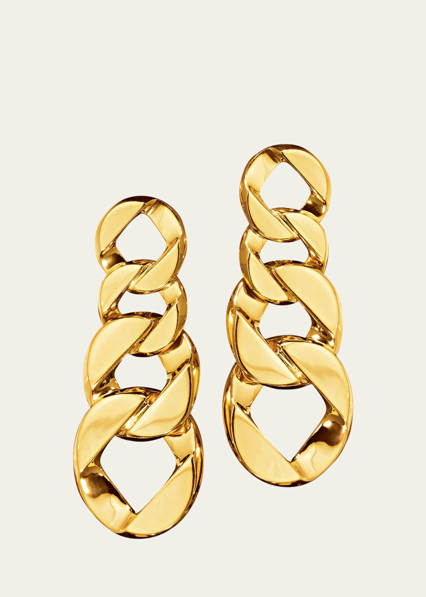 Verdura Curb-Link Pendant Earclips Image 1 of 4