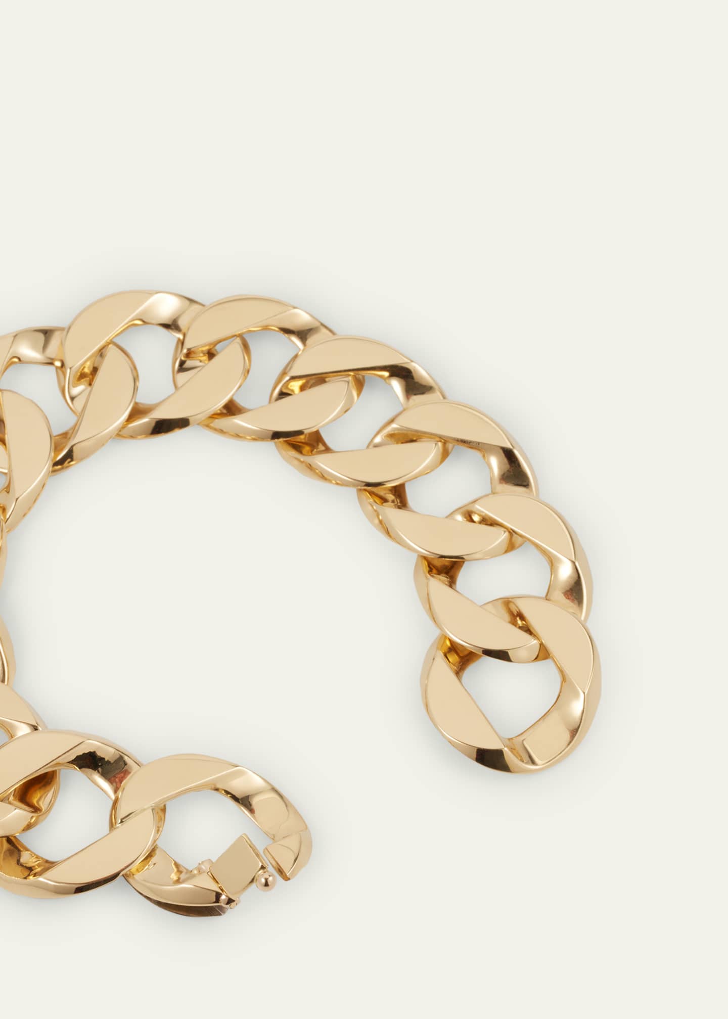 Verdura 18K Yellow Gold Curb Link Bracelet Image 4 of 4