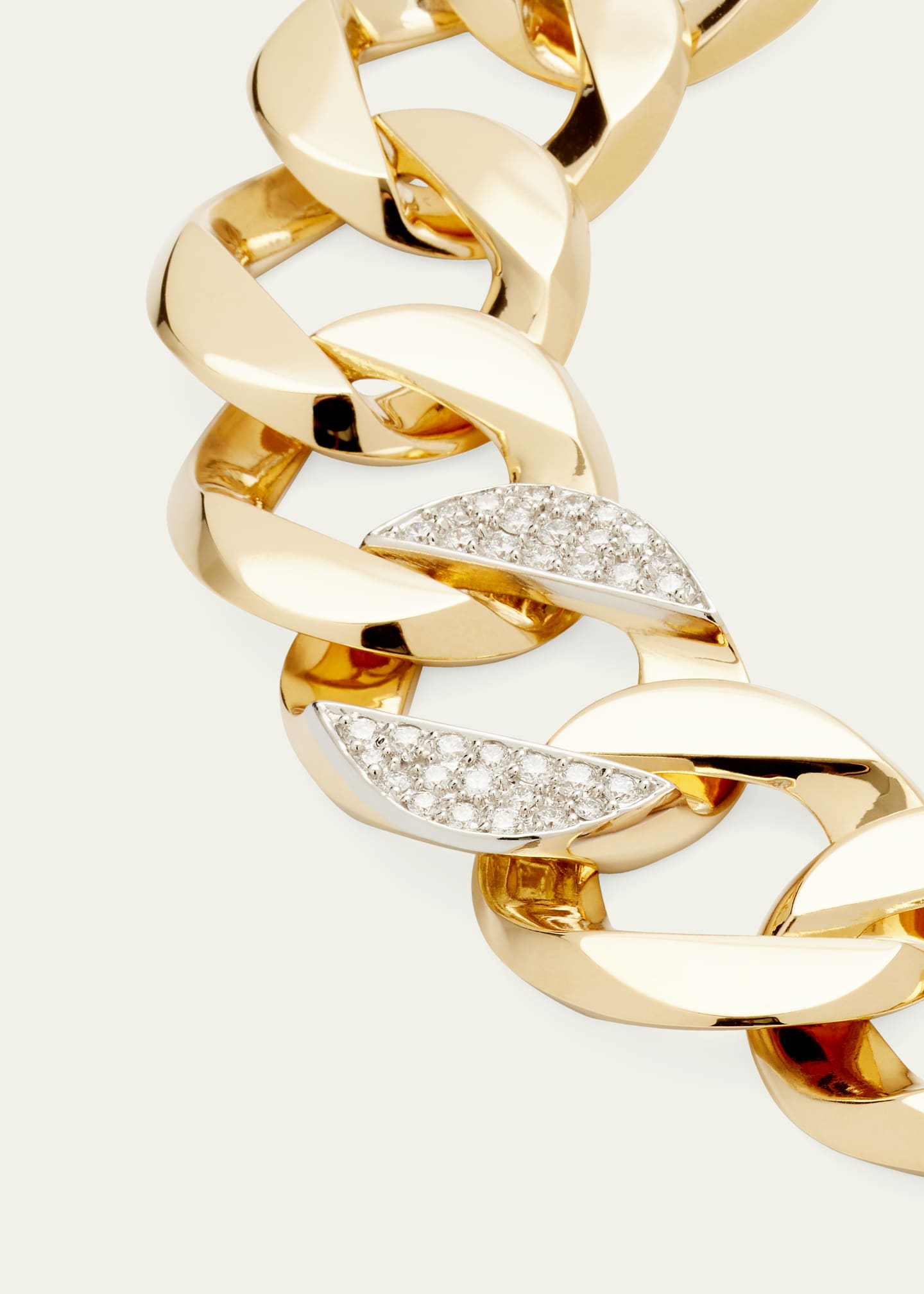 Verdura Curb-Link Bracelet with Diamond Link Image 3 of 4