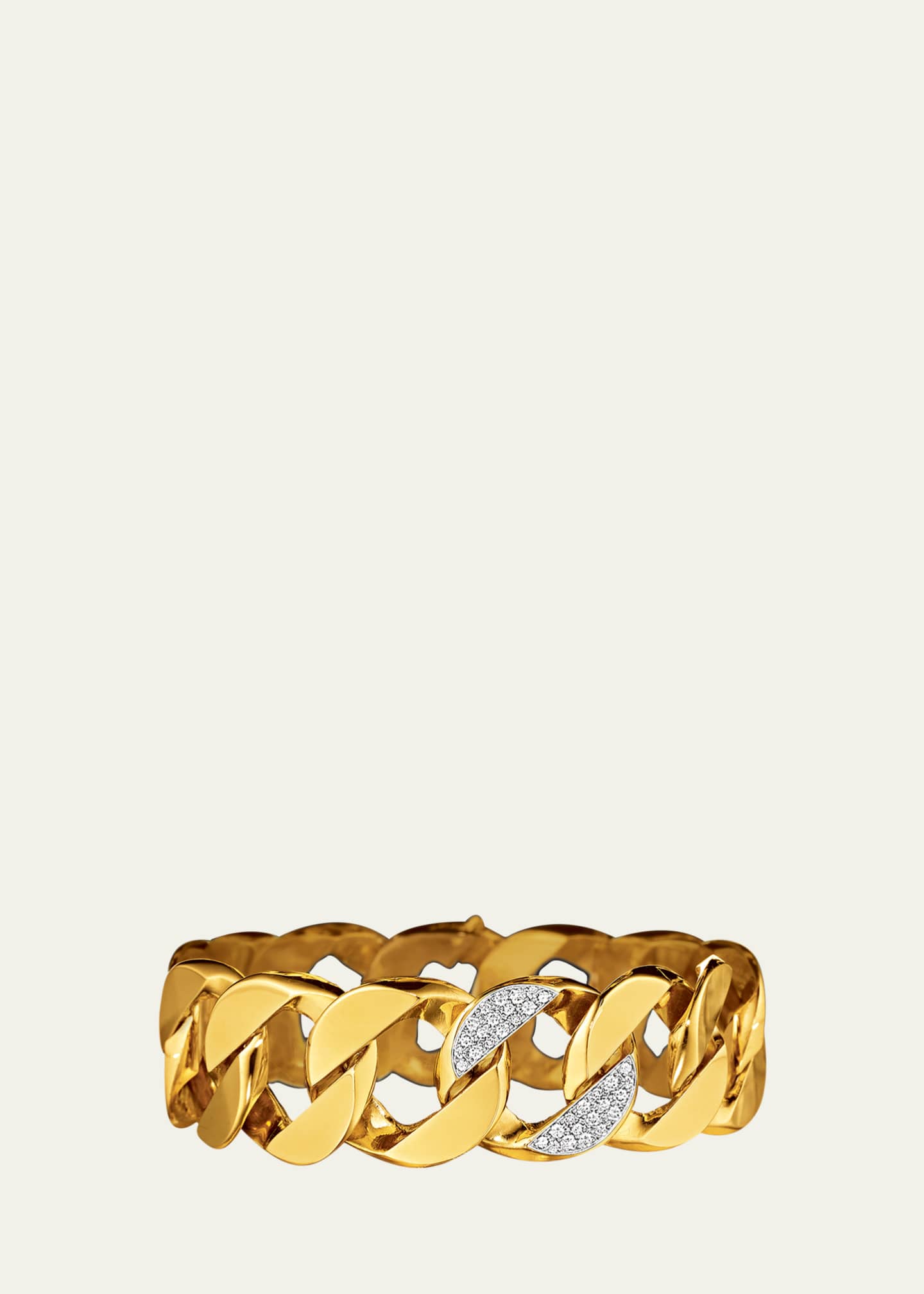 Verdura Curb-Link Bracelet with Diamond Link Image 1 of 4