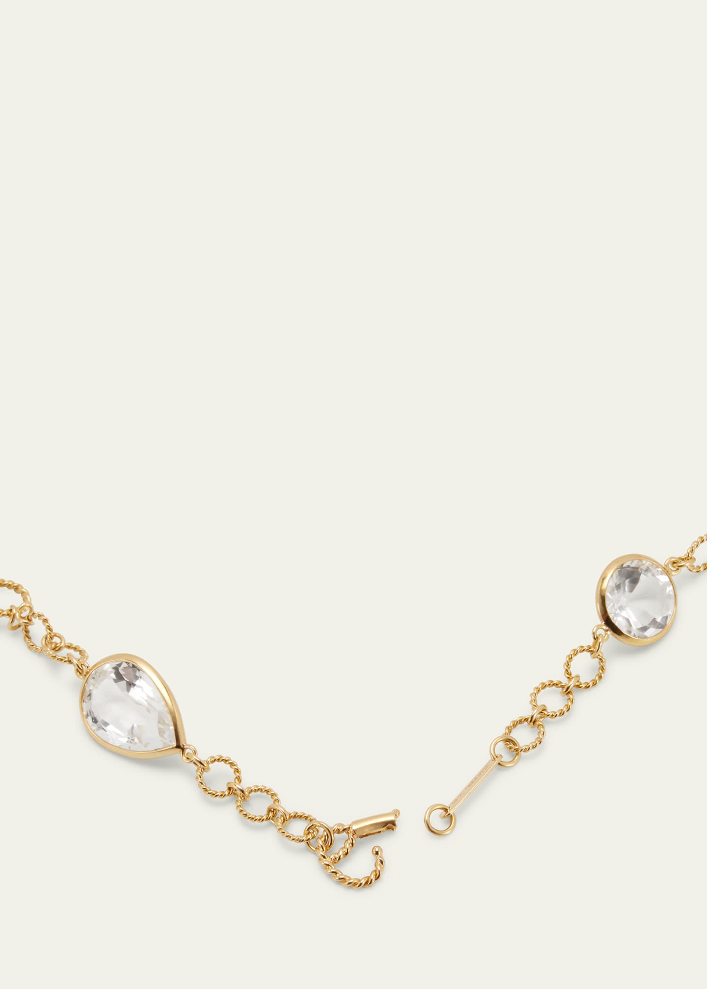 Verdura 18k Yellow Gold Crystal Confetti Necklace Image 4 of 4