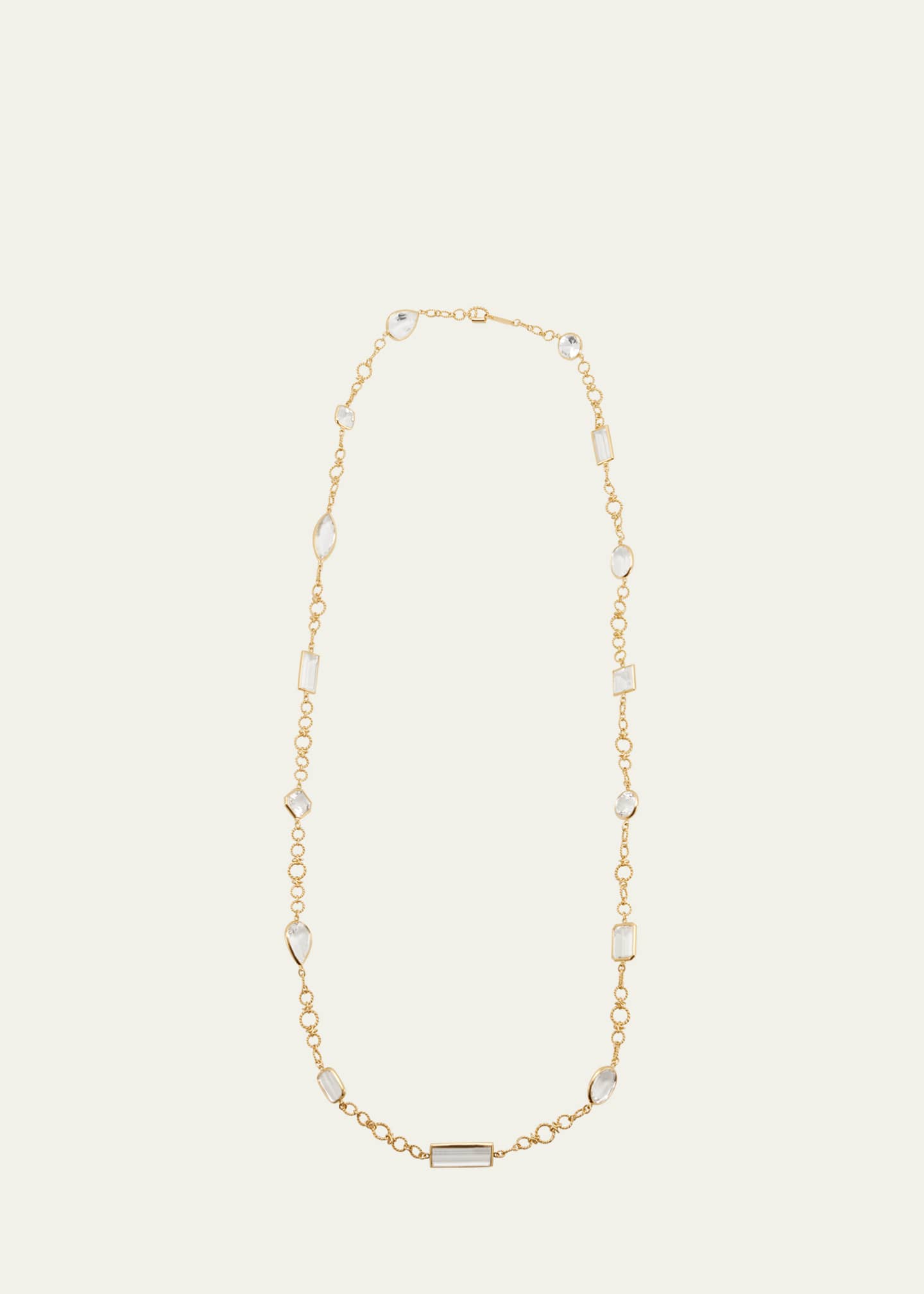Verdura 18k Yellow Gold Crystal Confetti Necklace Image 1 of 4