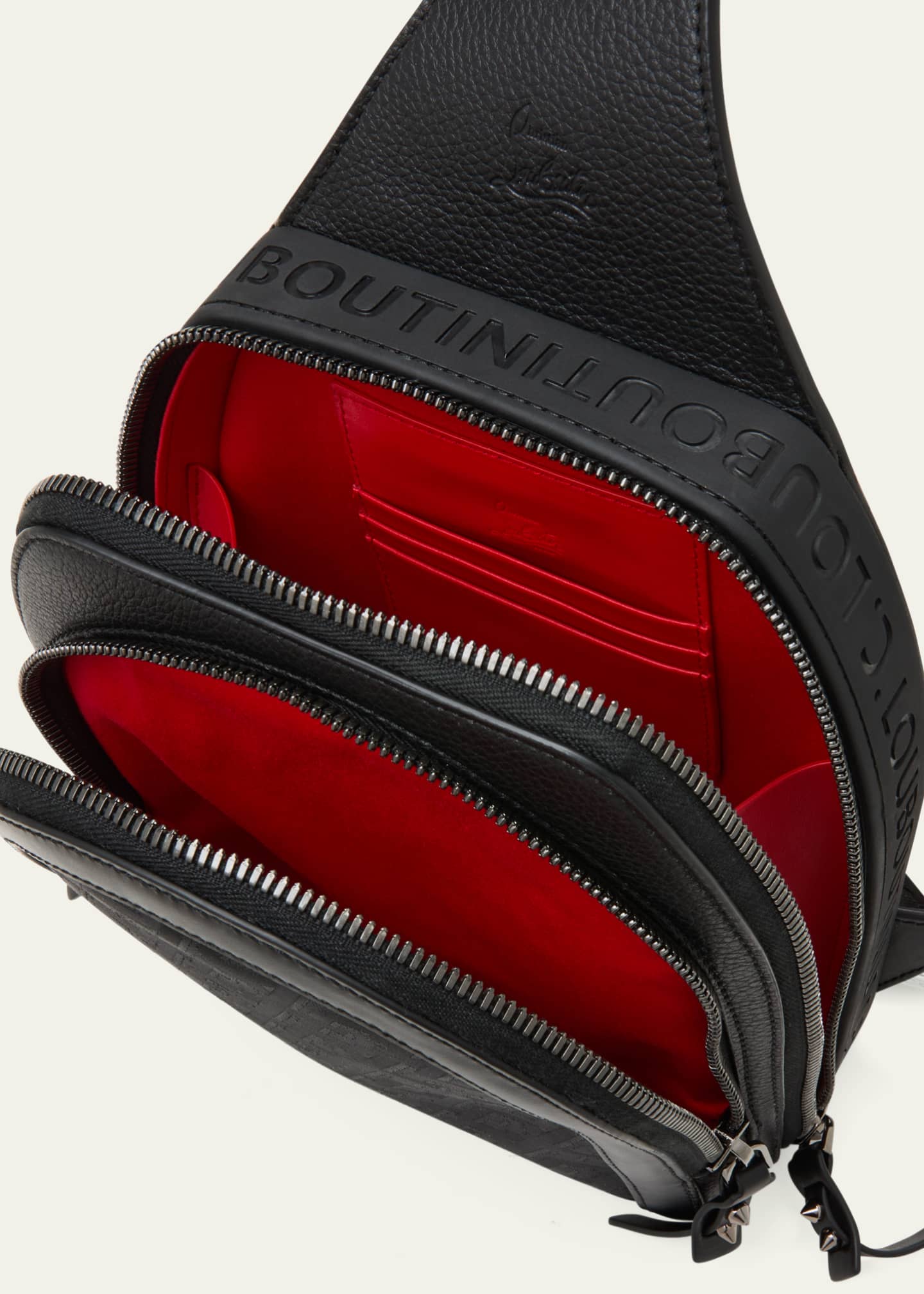 Christian Louboutin Black Loubifunk Backpack