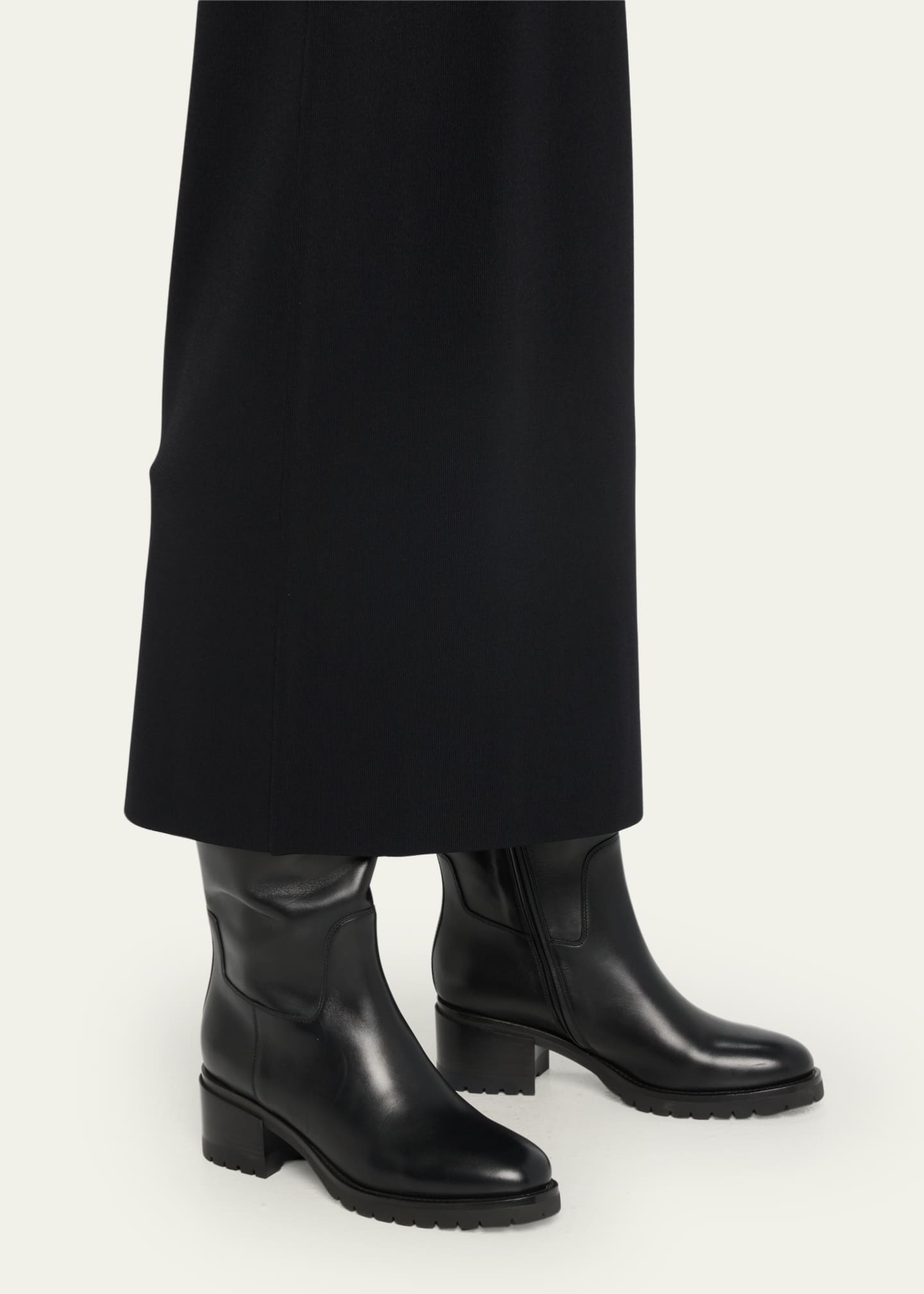 Santoni Hagar Leather Tall Riding Boots
