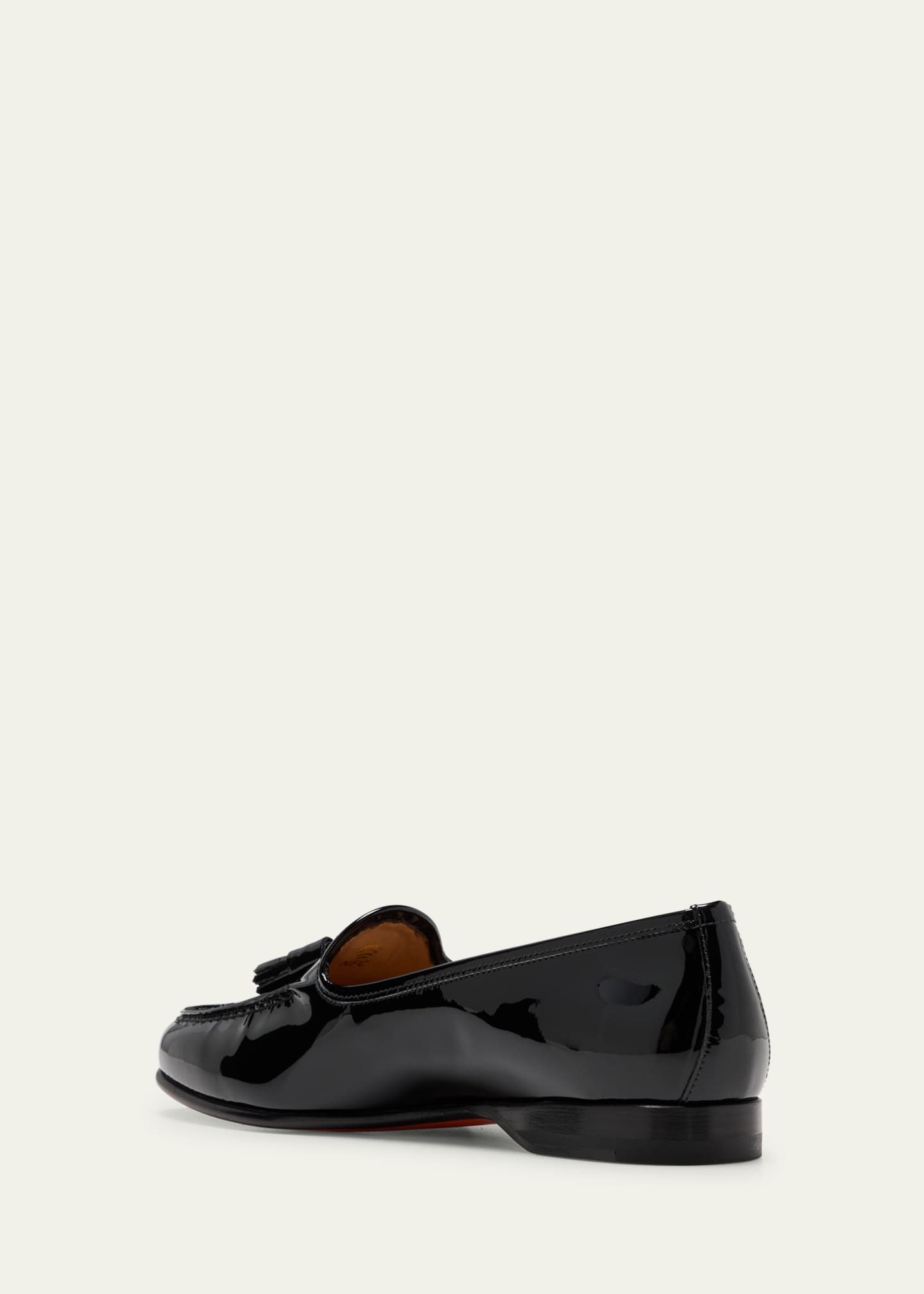 Santoni Andrea Patent Tassel Loafers Image 4 of 5