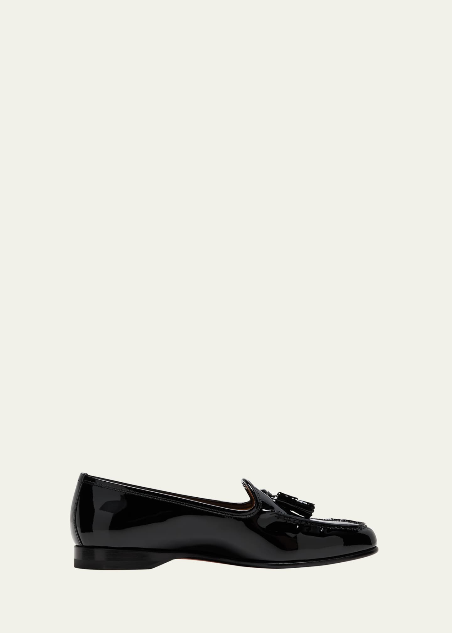 Santoni Andrea Patent Tassel Loafers Image 1 of 5