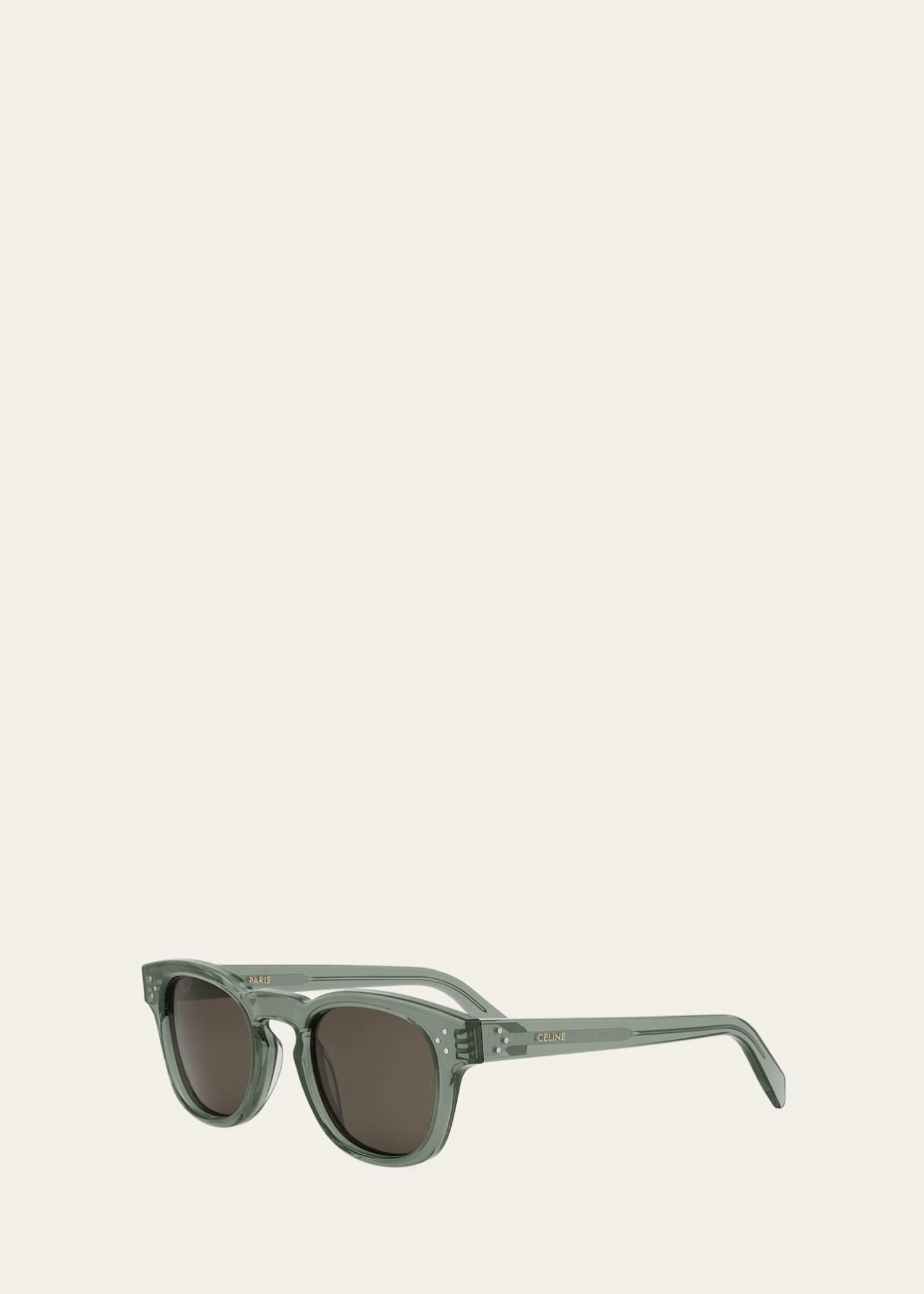 Celine Men's Acetate Round Sunglasses Image 2 of 5