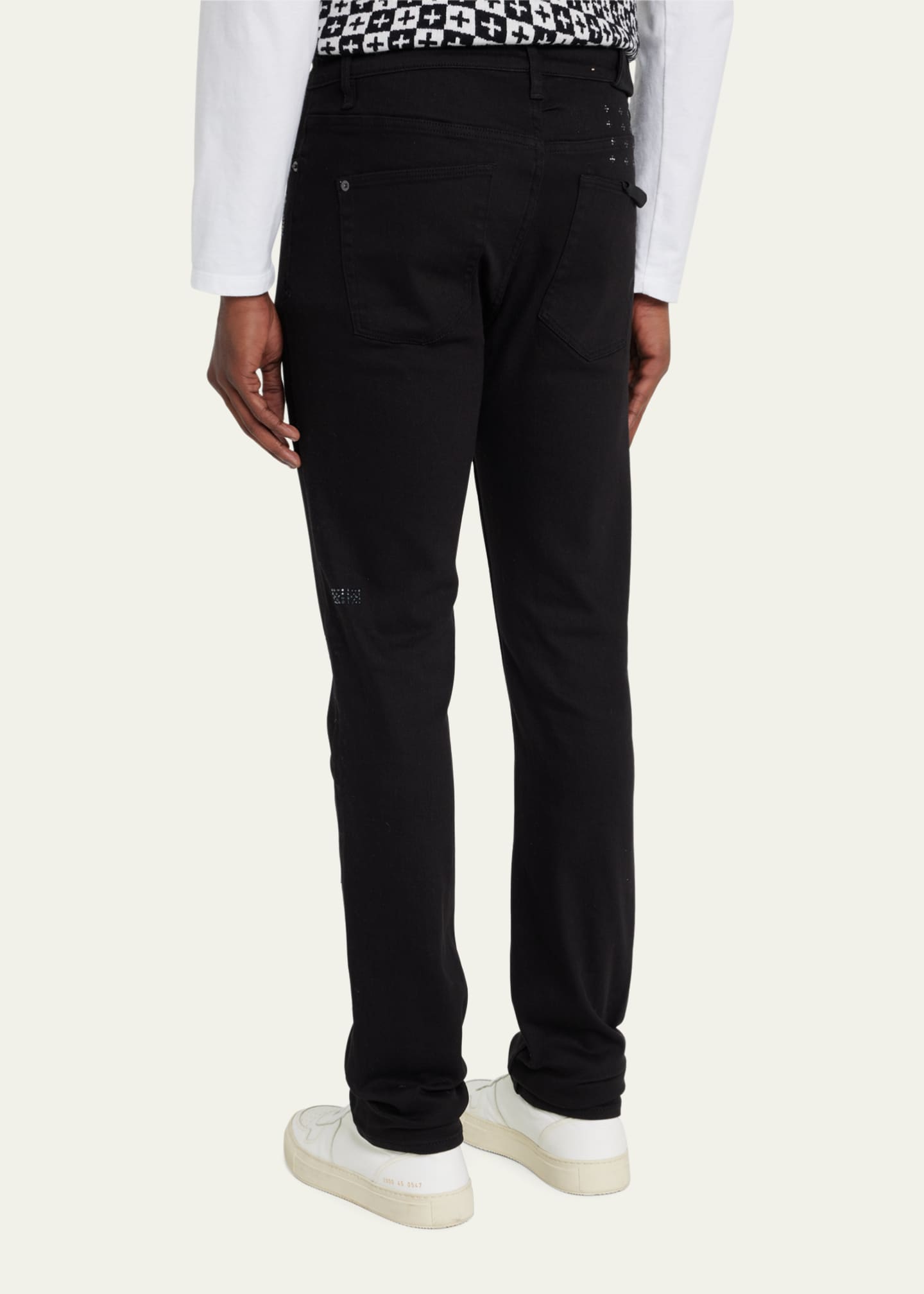 Ksubi Men's Crystal Embellished Denim Slim Jeans Bergdorf Goodman