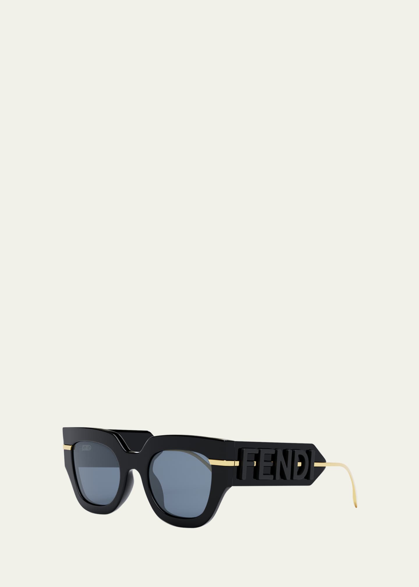 Fendi F Is Cat-eye Acetate And Metal Sunglasses