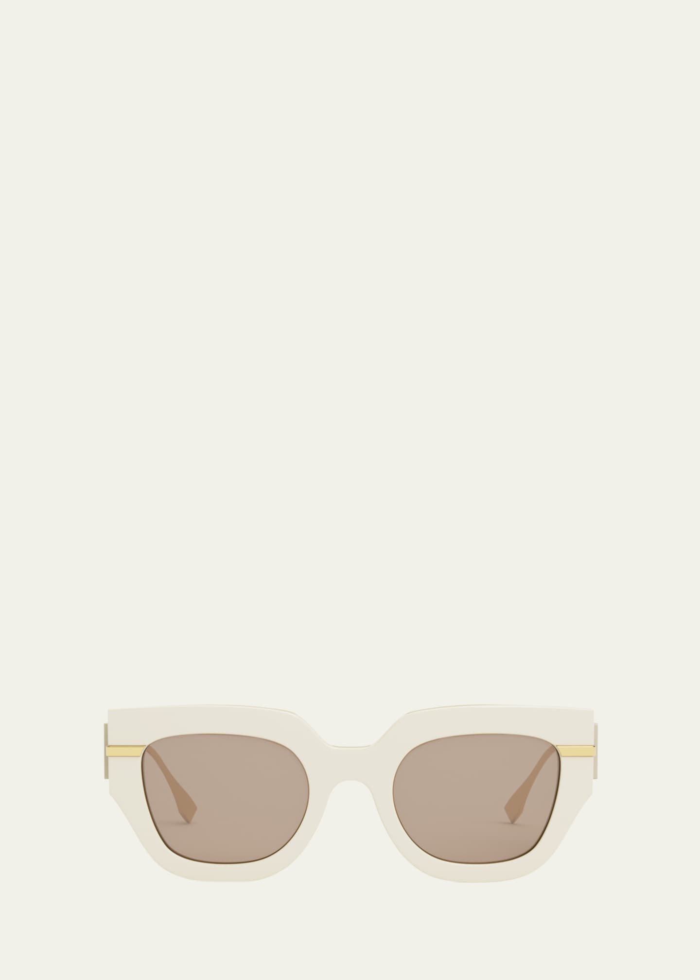 Fendi white cat eye sunglasses store