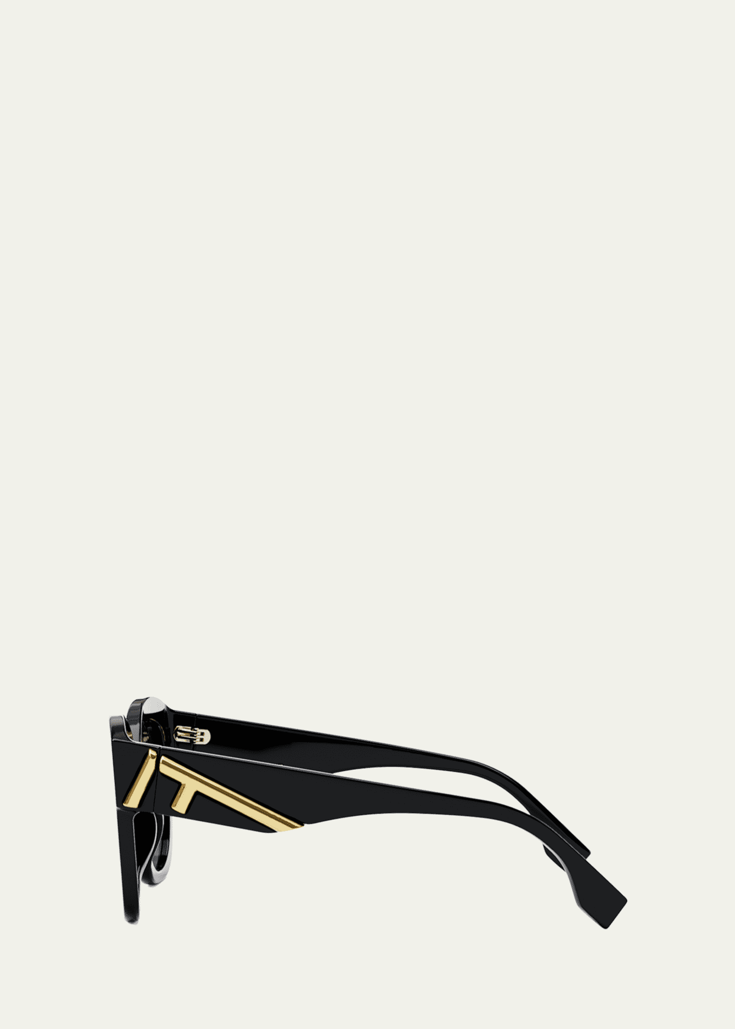 Fendi Oversized F Logo Acetate Cat-Eye Sunglasses