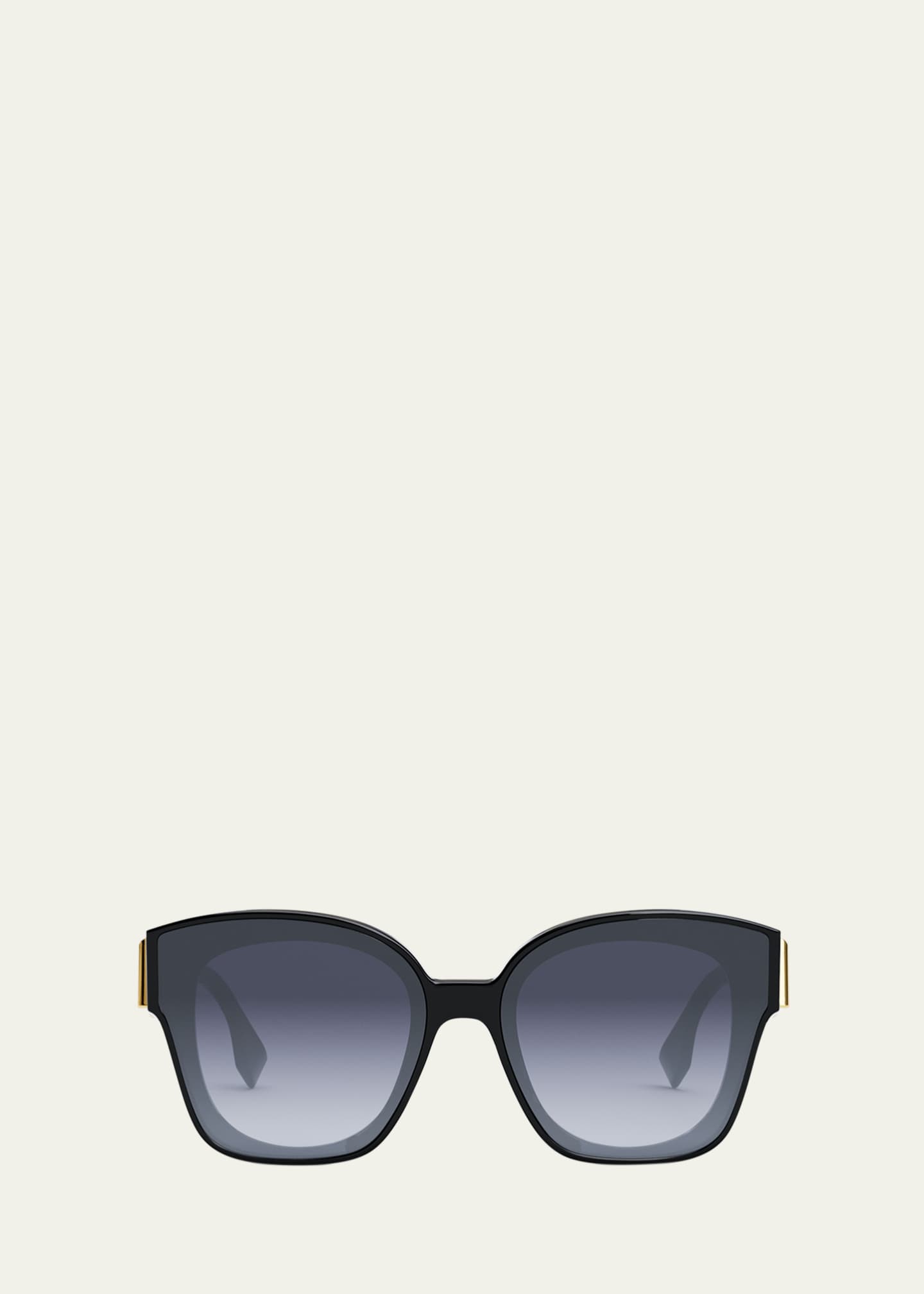 Fendigraphy cat-eye logo-print acetate sunglasses | Fendi Eyewear