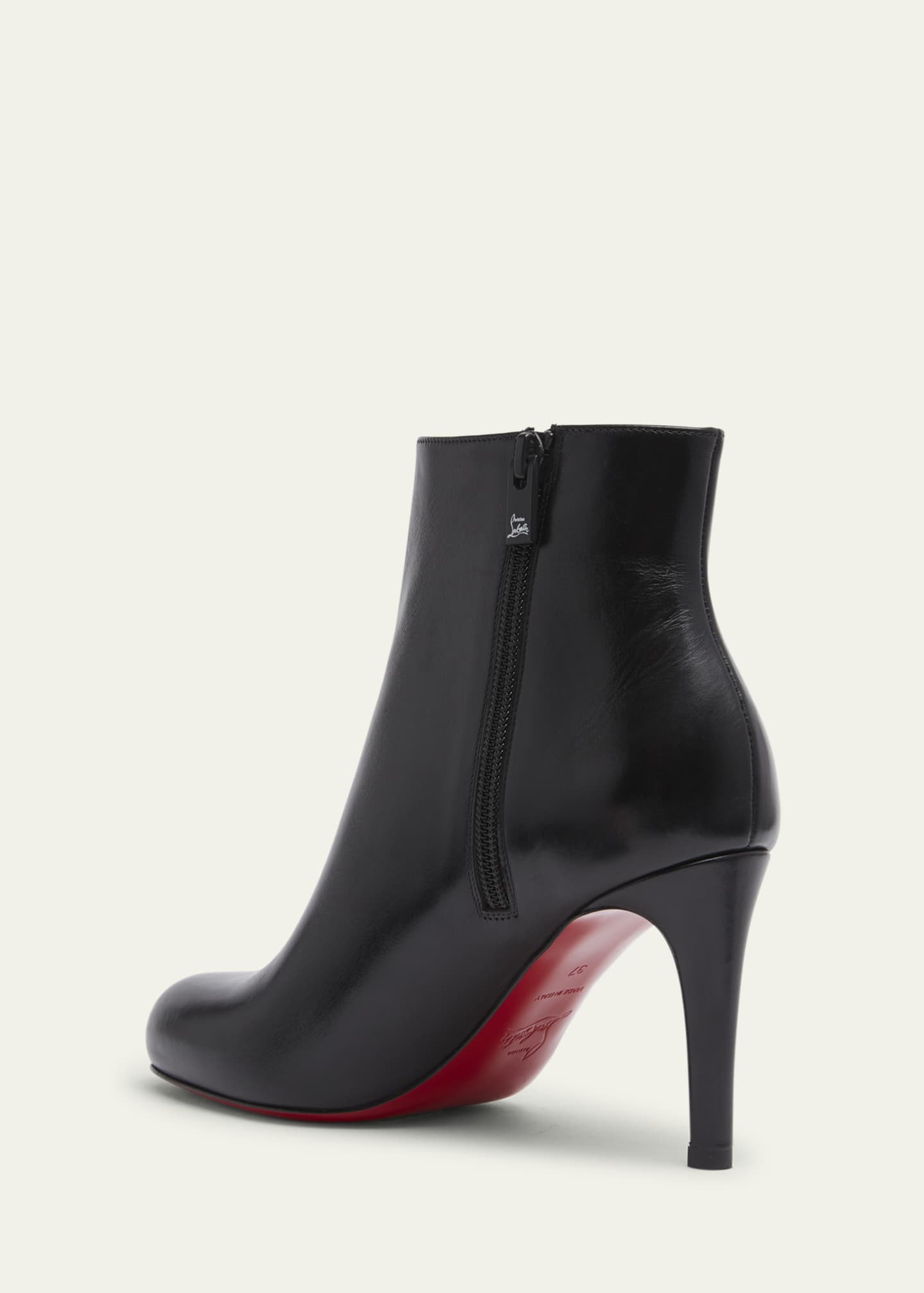 Pumppie Red Sole Leather Ankle Boots