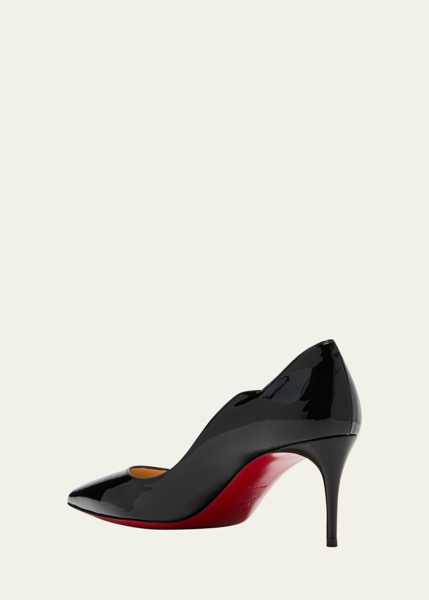 Christian Louboutin Hot Chick Patent Red Sole Pumps Image 4 of 7