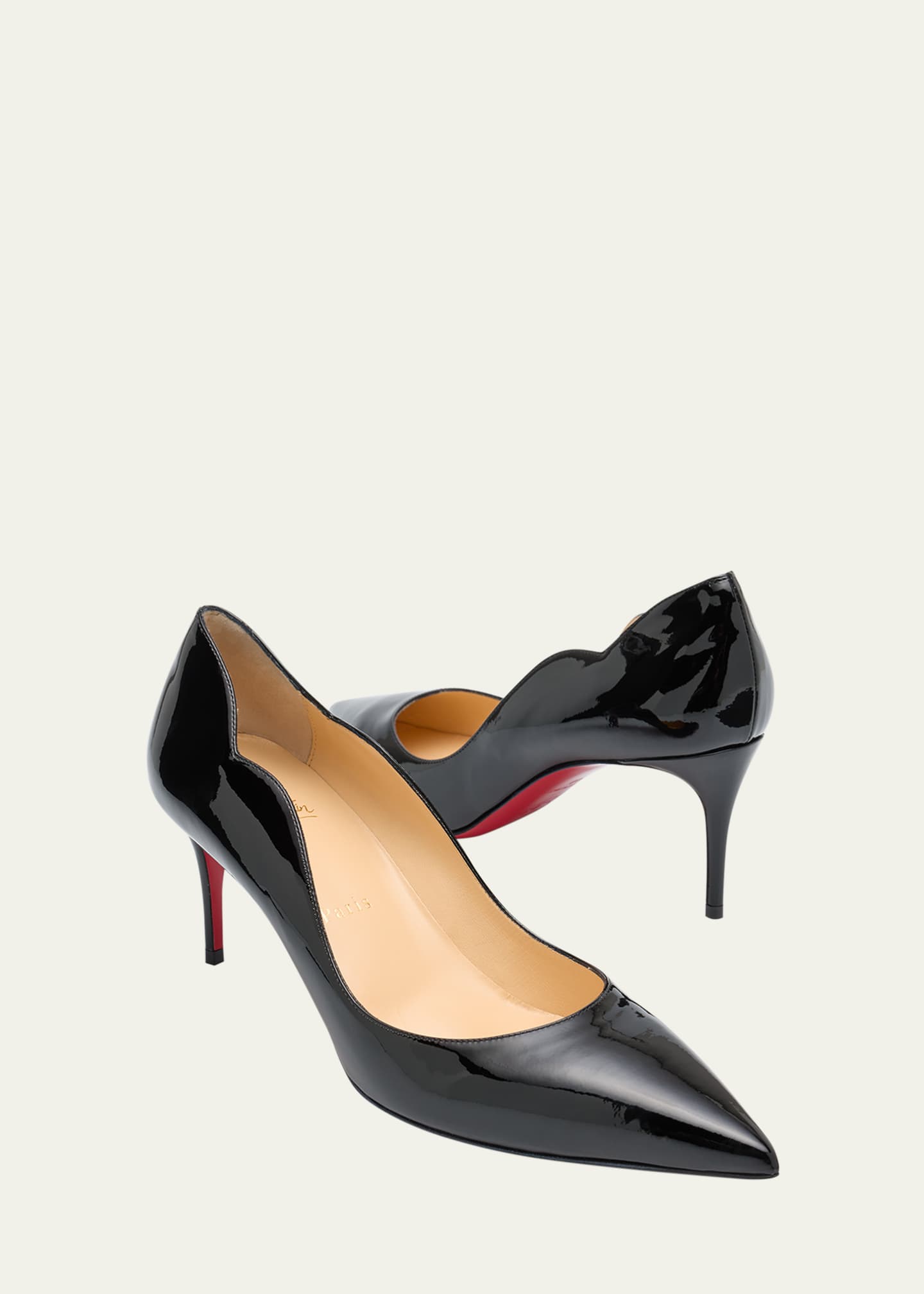 Christian Louboutin Hot Chick Patent Red Sole Pumps Image 7 of 7
