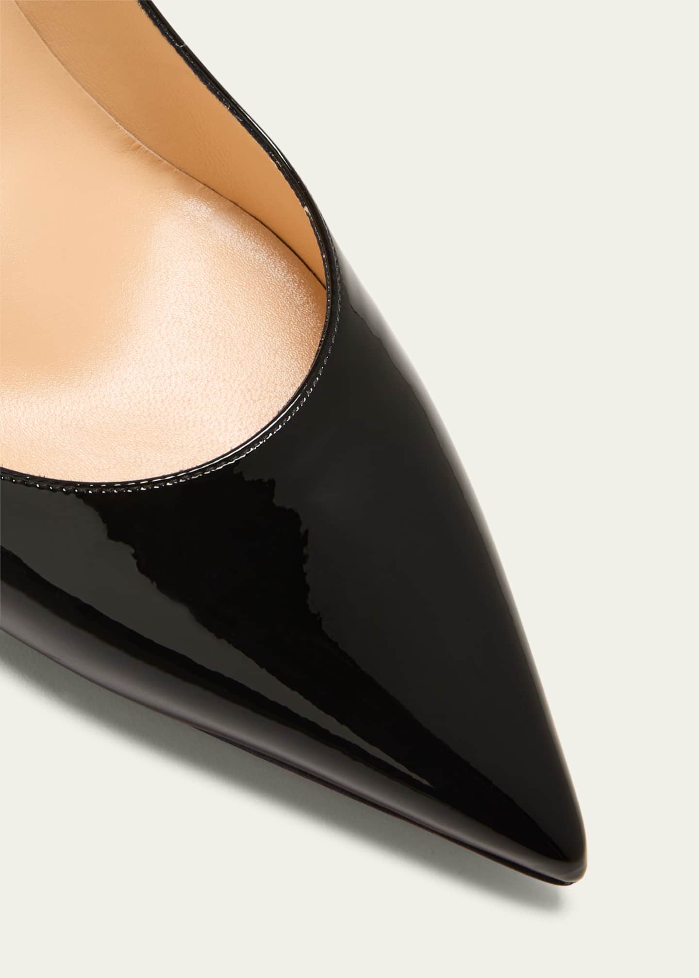 Christian Louboutin Black Patent Leather Hot Chick Pumps Size 39.5