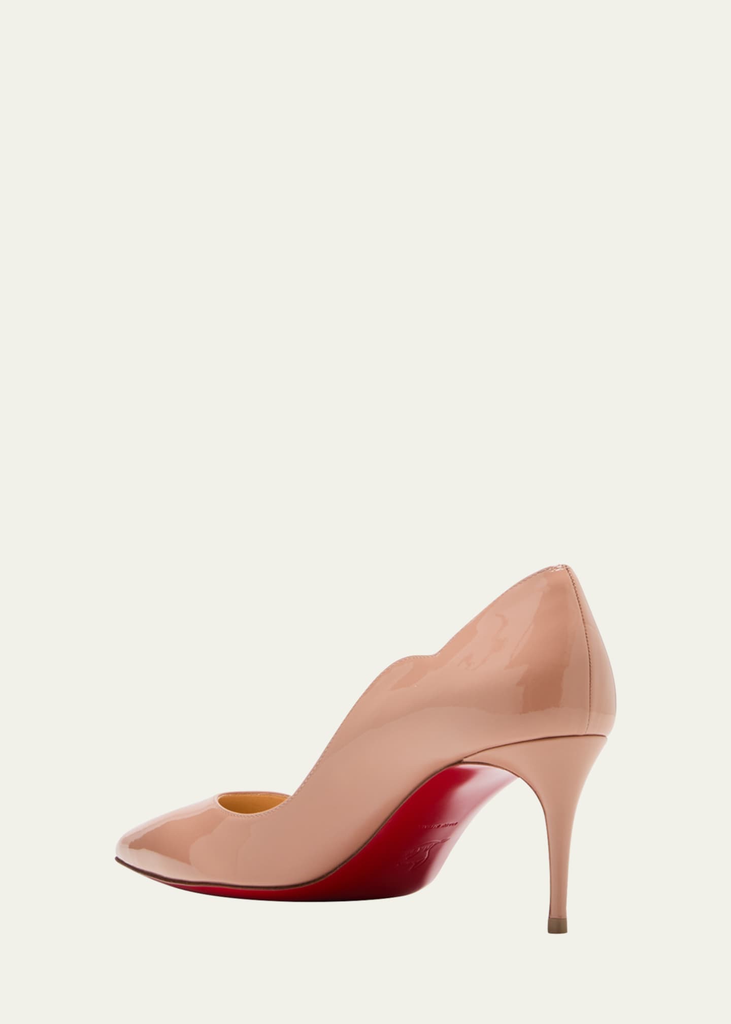 Christian Louboutin Hot Chick Patent Red Sole Pumps Image 4 of 7