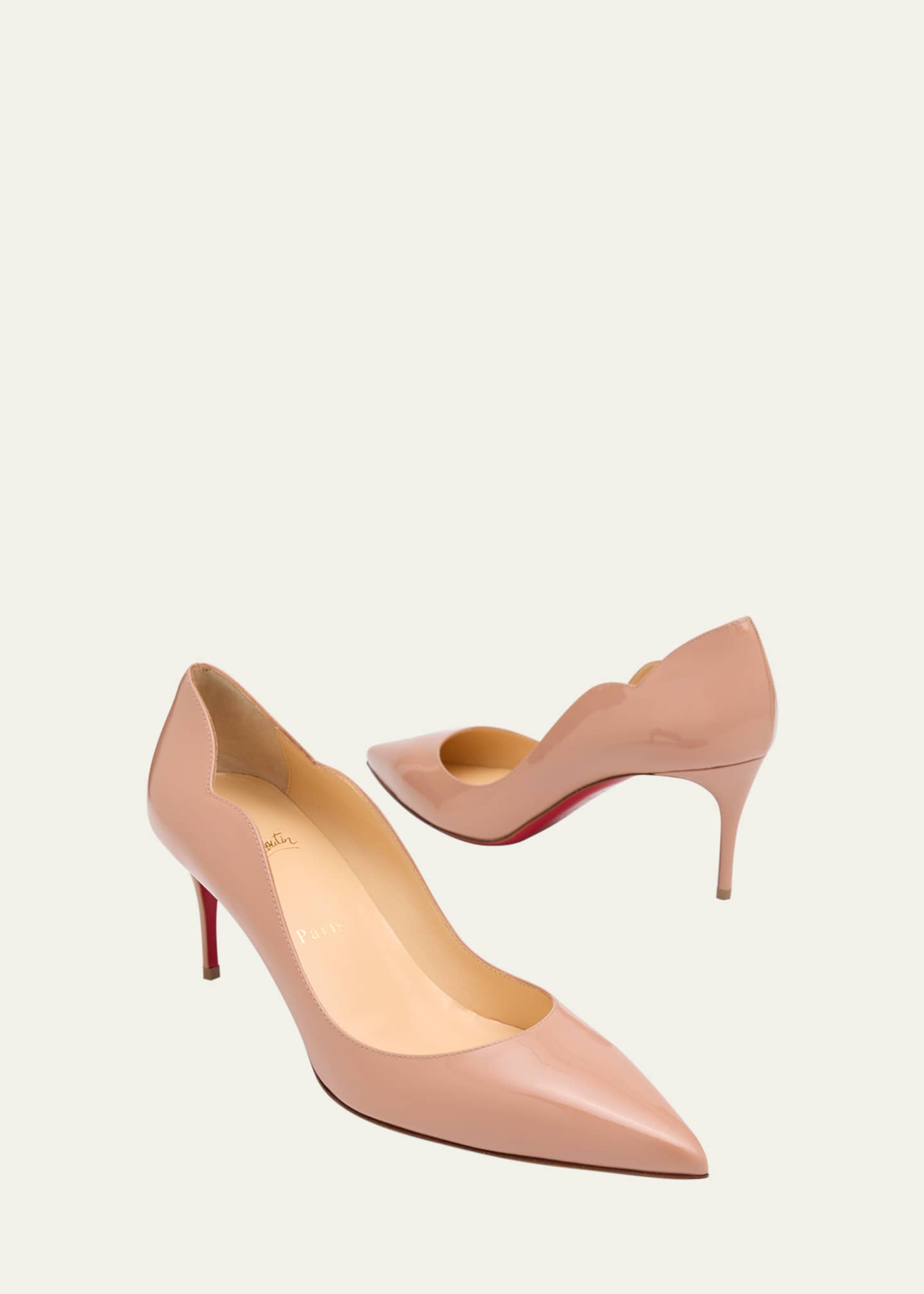 Christian Louboutin Hot Chick Patent Red Sole Pumps Image 7 of 7