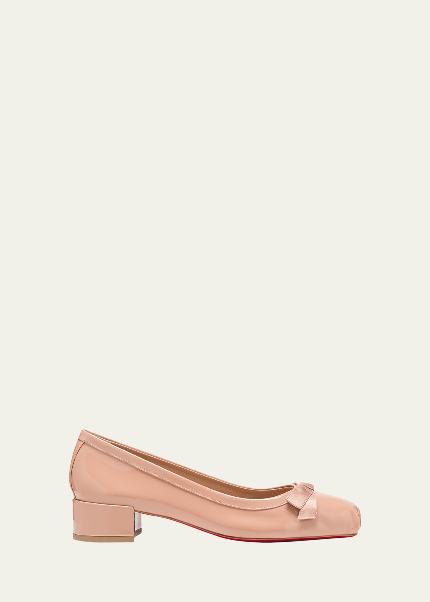 人気沸騰ブラドン Patent Mamaflirt Louboutin Christian Red Ballerina Sole 靴