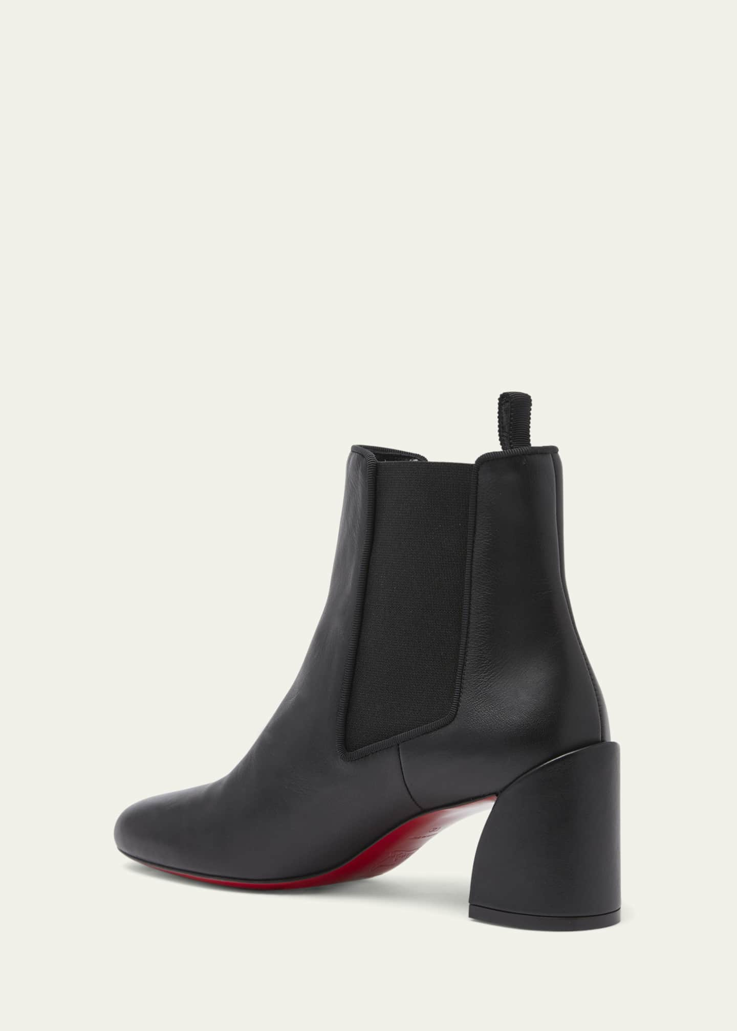 Christian Louboutin Spike Leather Chelsea Red Sole Booties - Bergdorf  Goodman