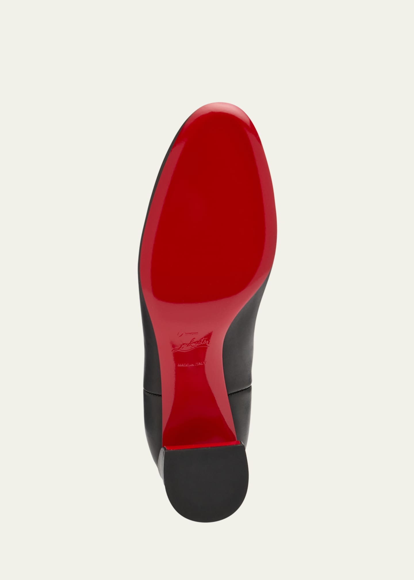 Christian Louboutin Turelastic Red Sole Calf Leather Boots Image 6 of 7