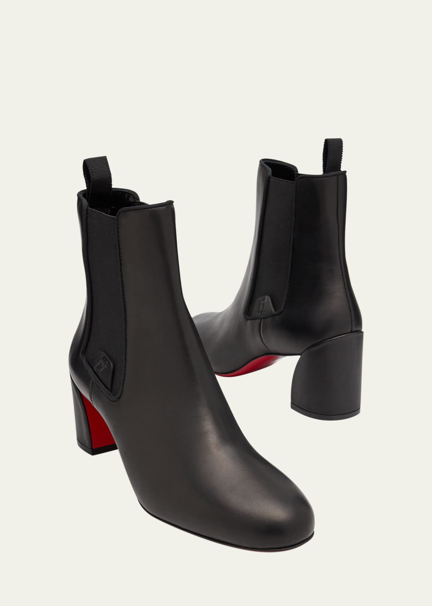 Christian Louboutin Turelastic Red Sole Calf Leather Boots Image 7 of 7