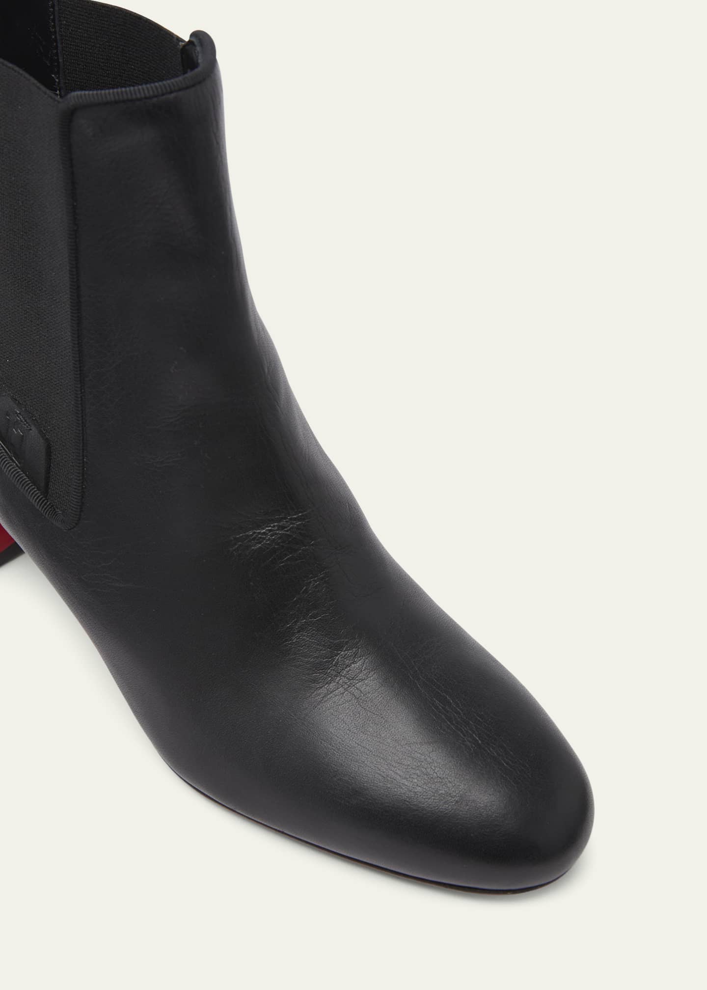 Christian Louboutin Turelastic Red Sole Calf Leather Boots - Bergdorf ...