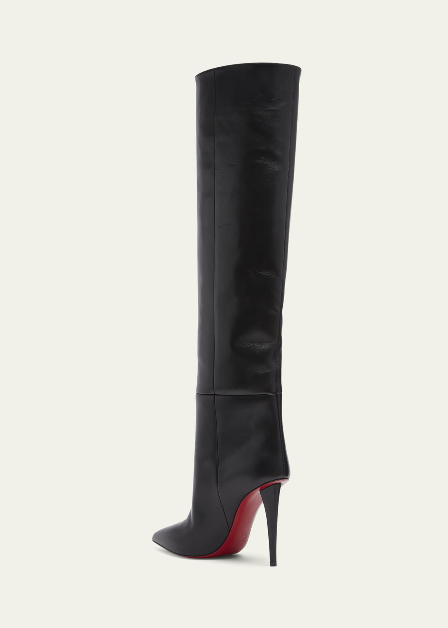 Bred vifte dug nødsituation Christian Louboutin Astrilarge Botta Red Sole Two-Tone Leather Knee-High  Boots - Bergdorf Goodman