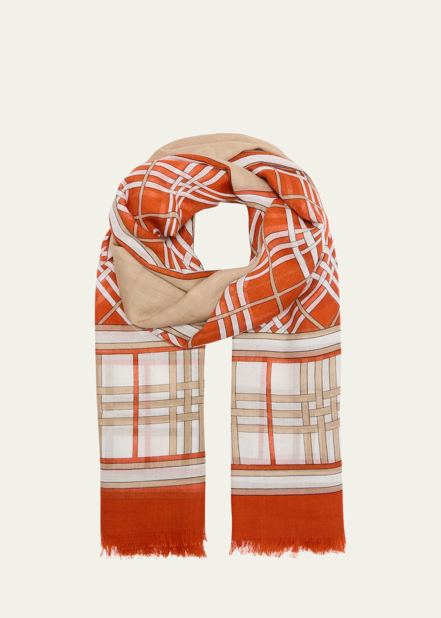 Burberry Check Silk Gauze Scarf Bergdorf Goodman