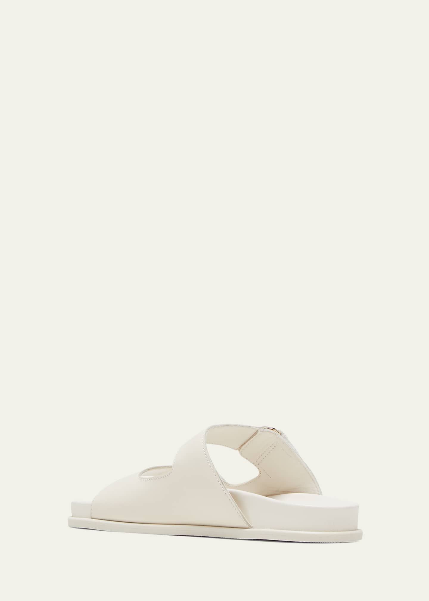 Jimmy Choo Fayence Pearly-Button Slide Sandals Image 4 of 5