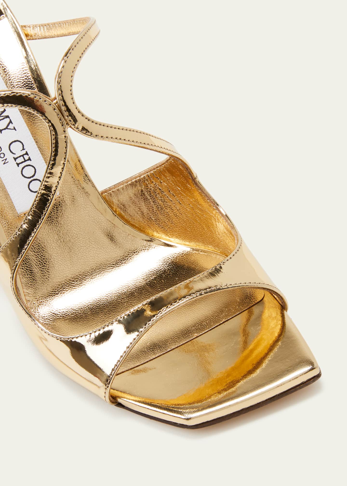 Jimmy Choo Anise Metallic Wedge Slide Sandals - Bergdorf Goodman