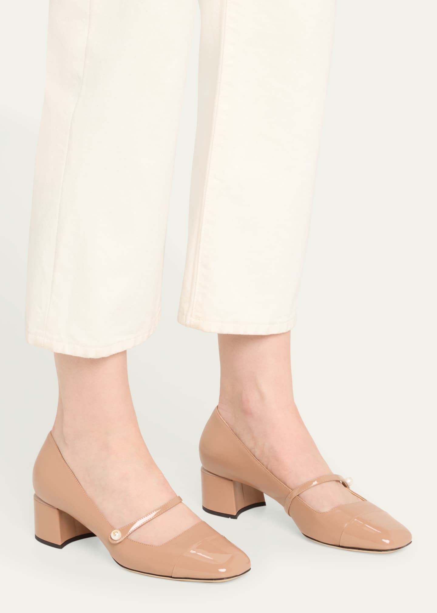 Jimmy Choo Elisa Mary Jane Ballerina Pumps - Bergdorf Goodman