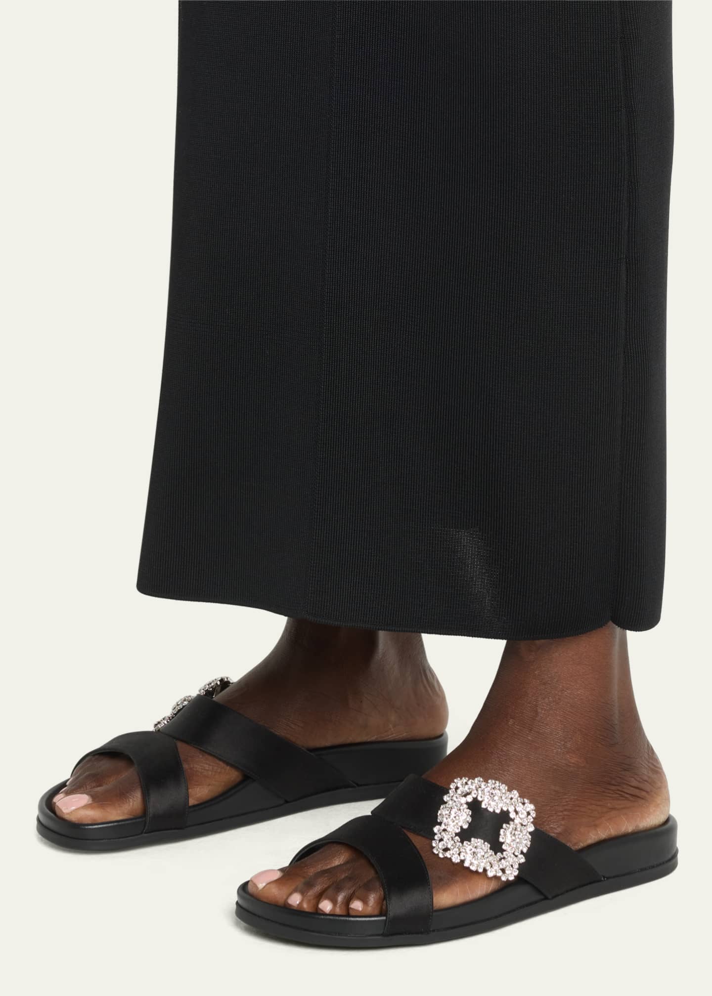 Crystal slide sandals sale