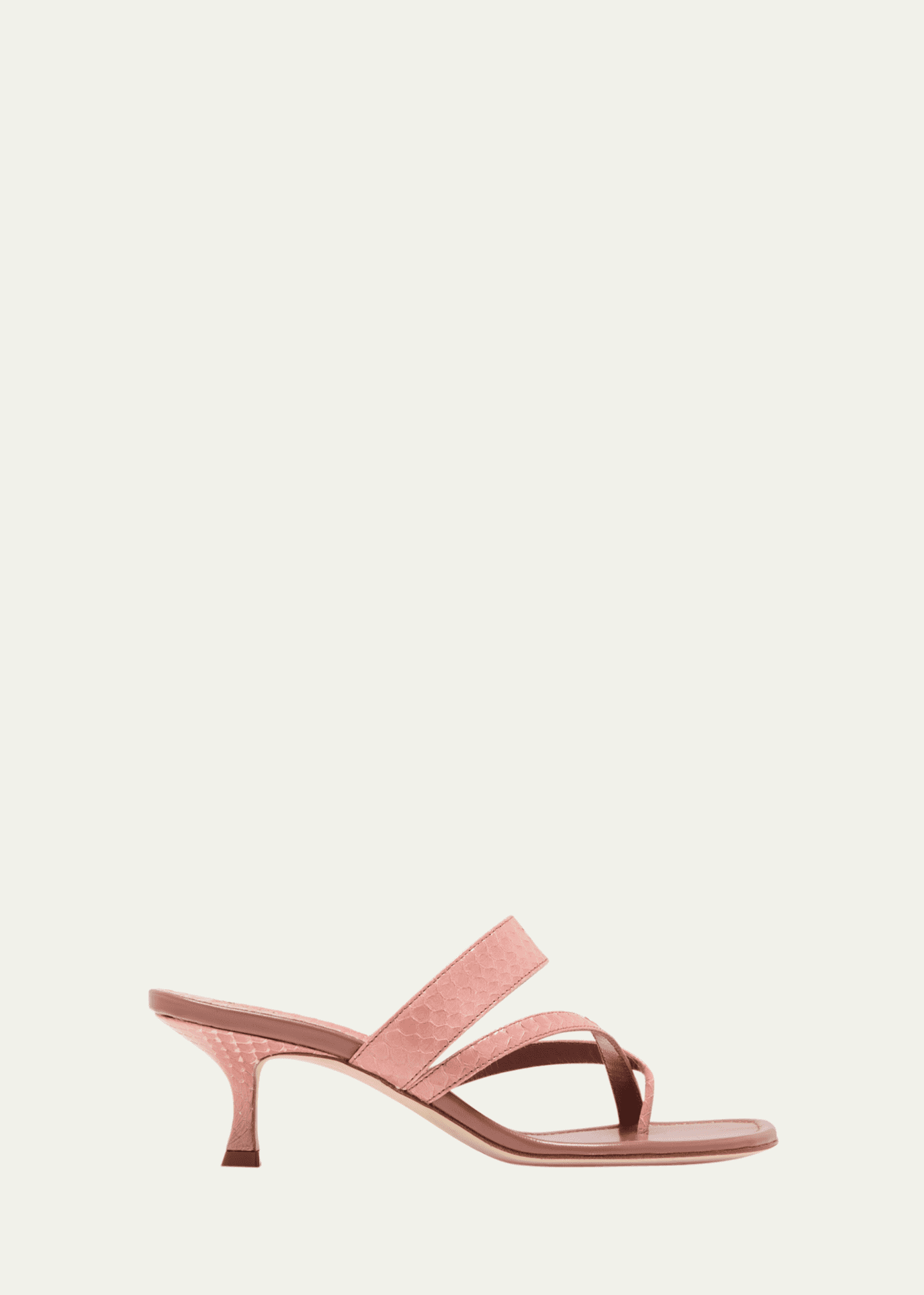 Pink suede manolo 2025 blahnik strappy sandals