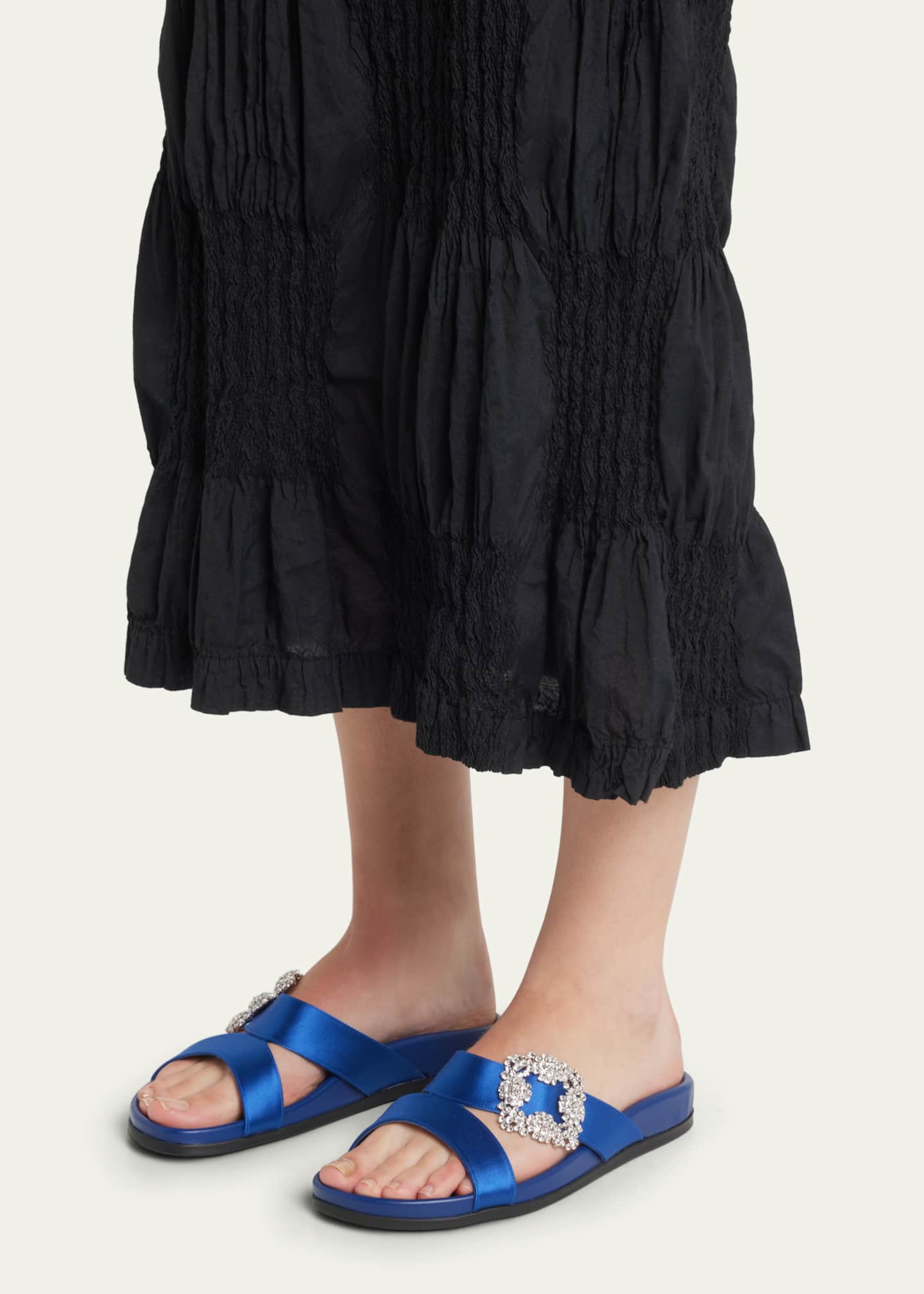 Manolo blahnik slide sandals shop