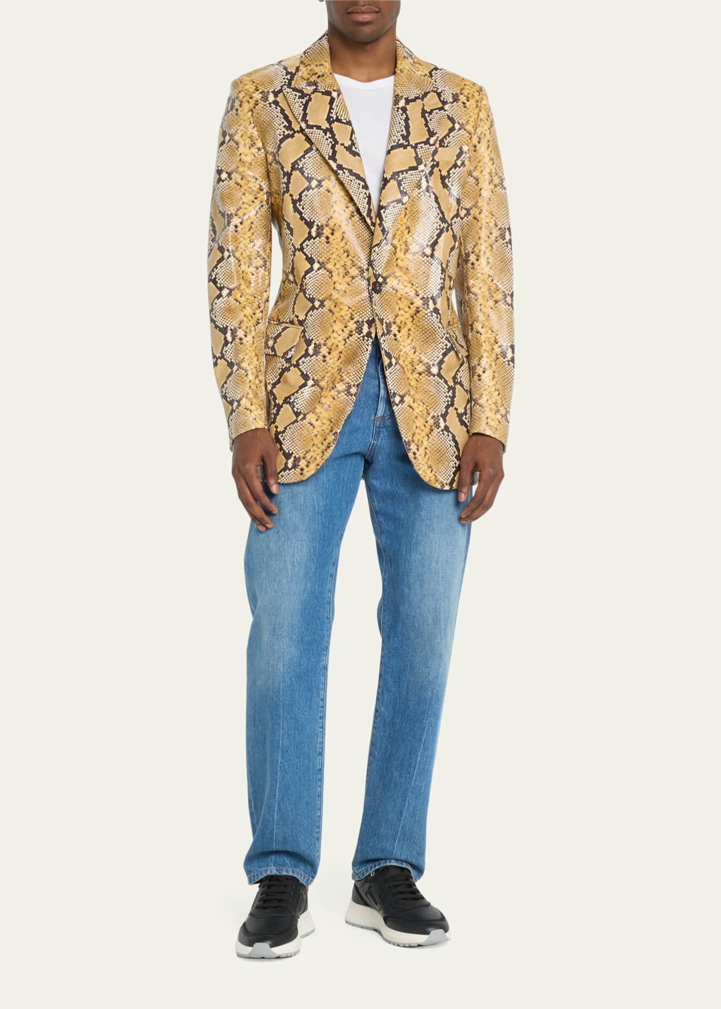 Snakeskin blazer men store