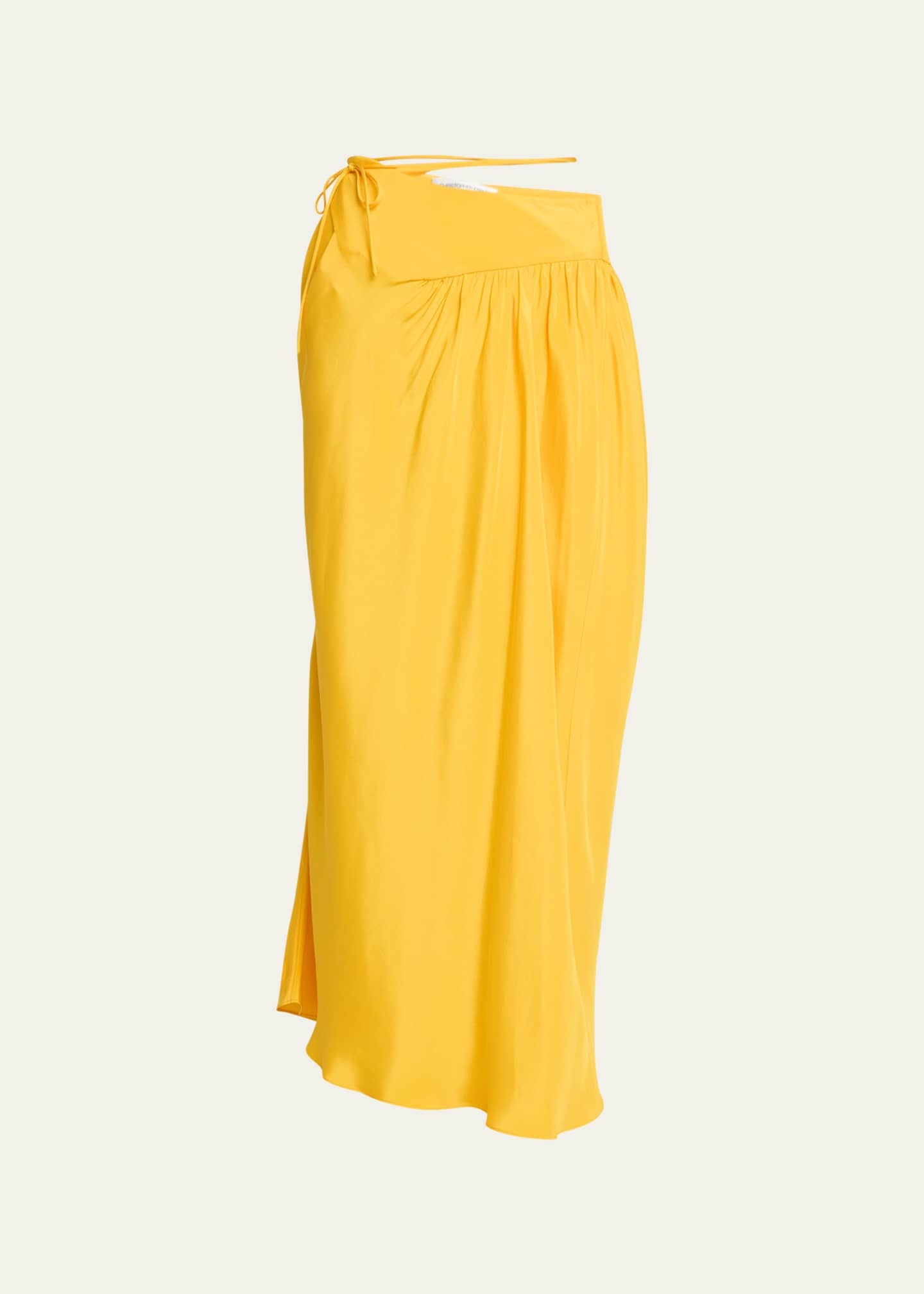 Zara yellow store maxi skirt