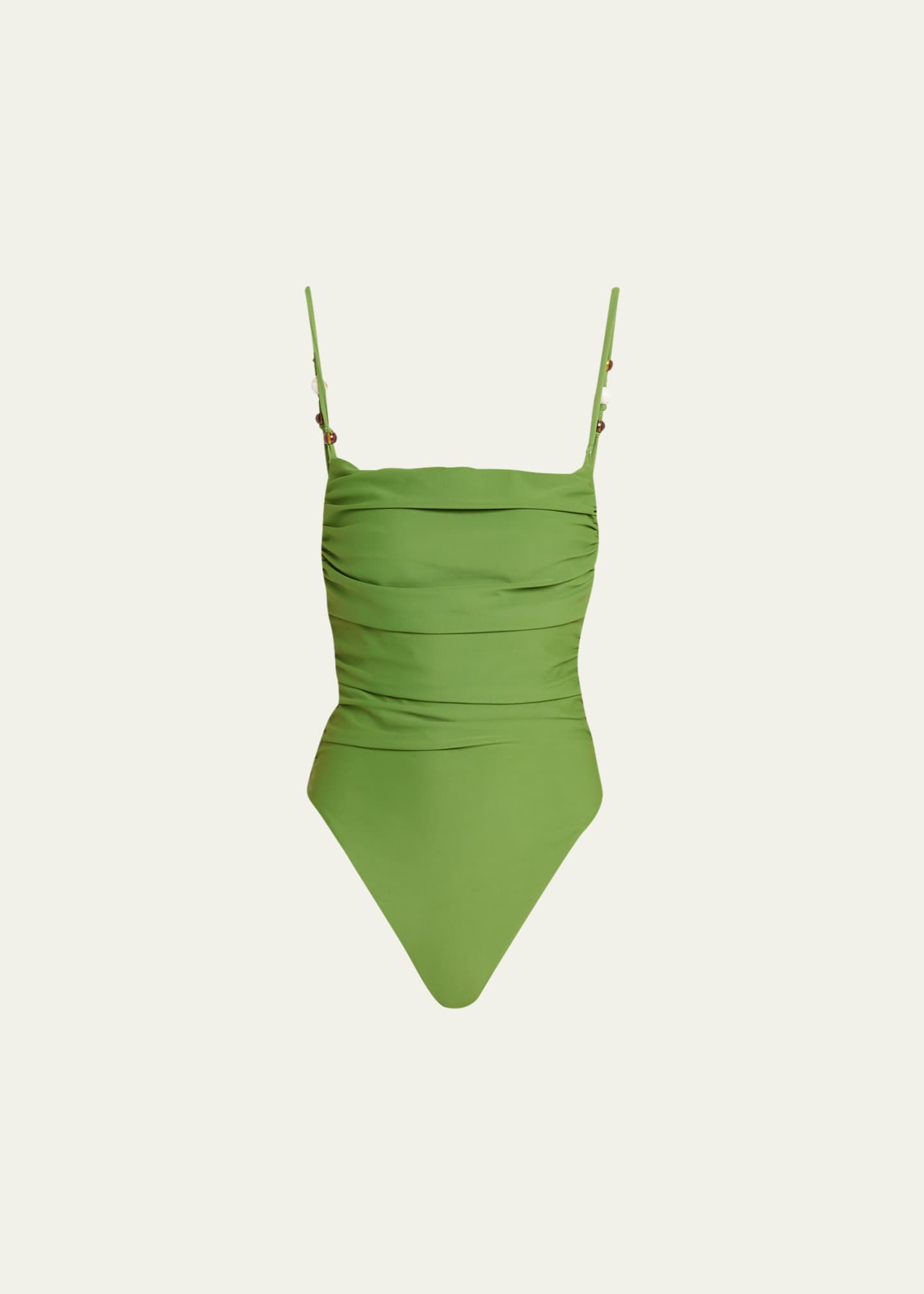 Veronica Beard Cynzia Ruched One-Piece Swimsuit - Bergdorf Goodman