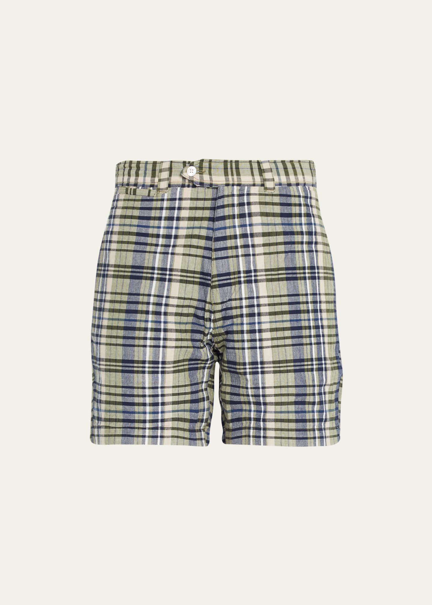 Mens madras shorts discount