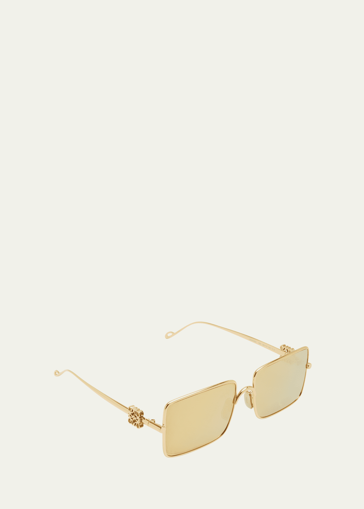 Loewe Mirrored Metal Alloy Rectangle Sunglasses - Bergdorf Goodman