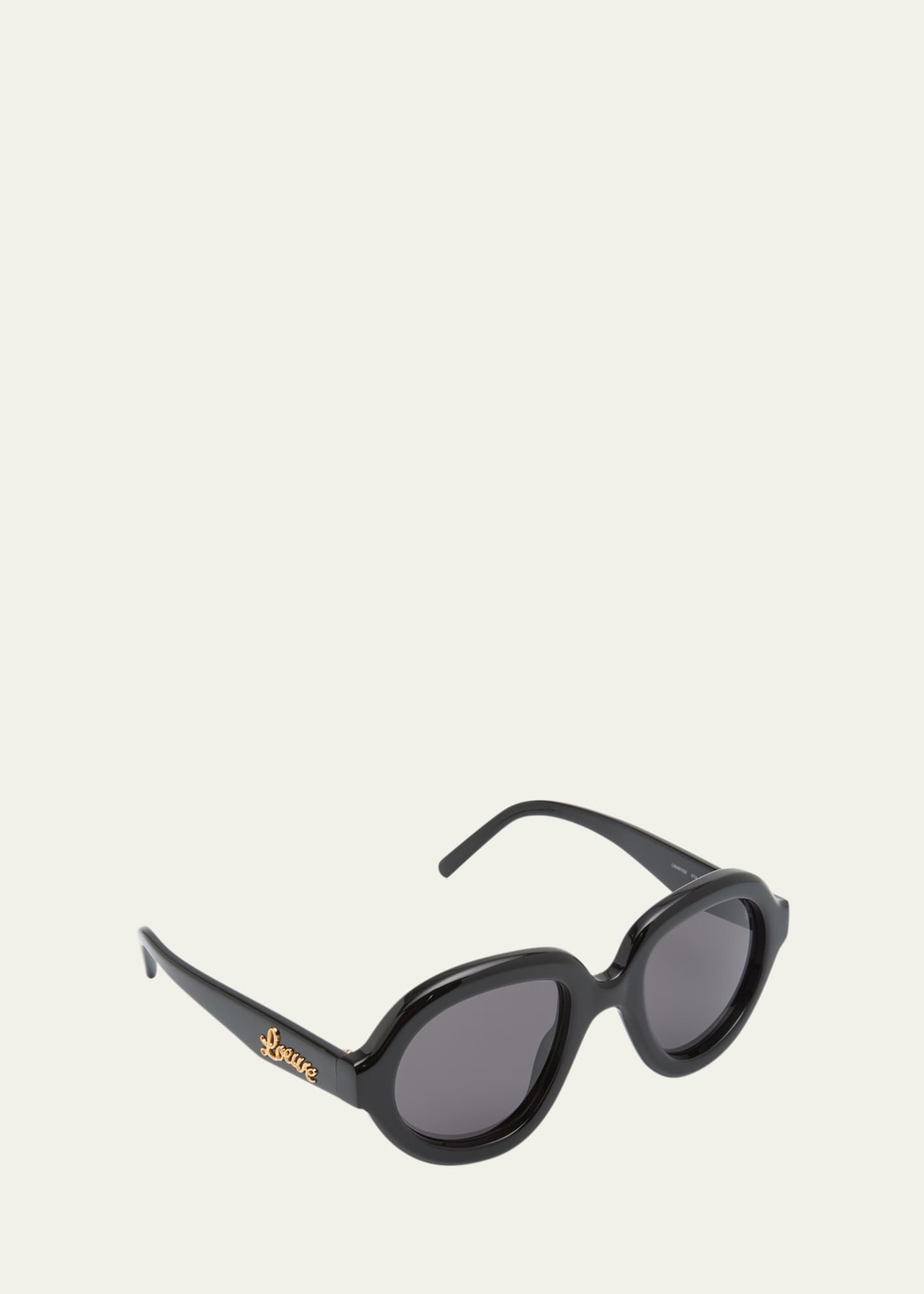 Loewe Curvy Logo Round Acetate Sunglasses