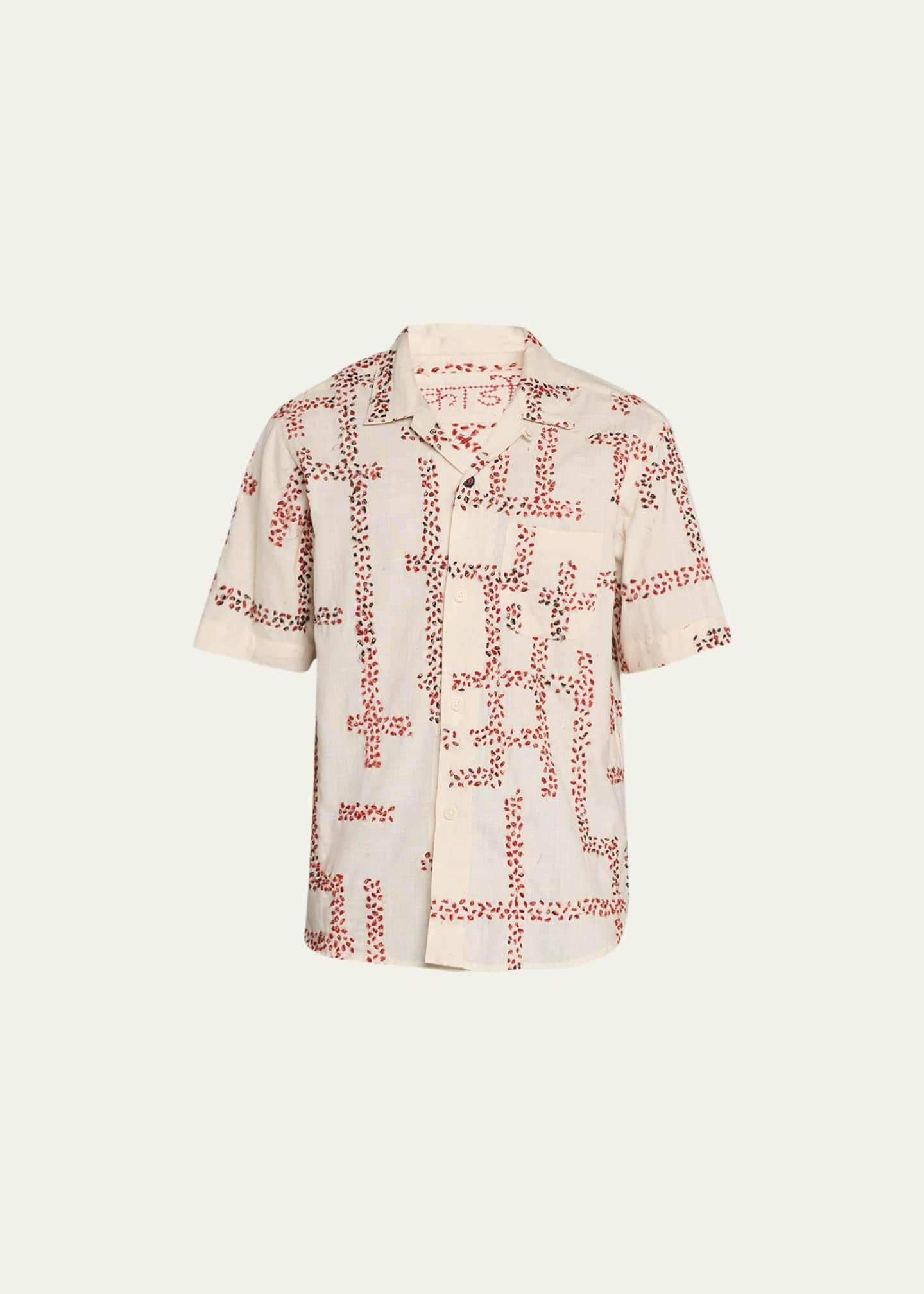 KARDO Men's Embroidered Camp Shirt - Bergdorf Goodman