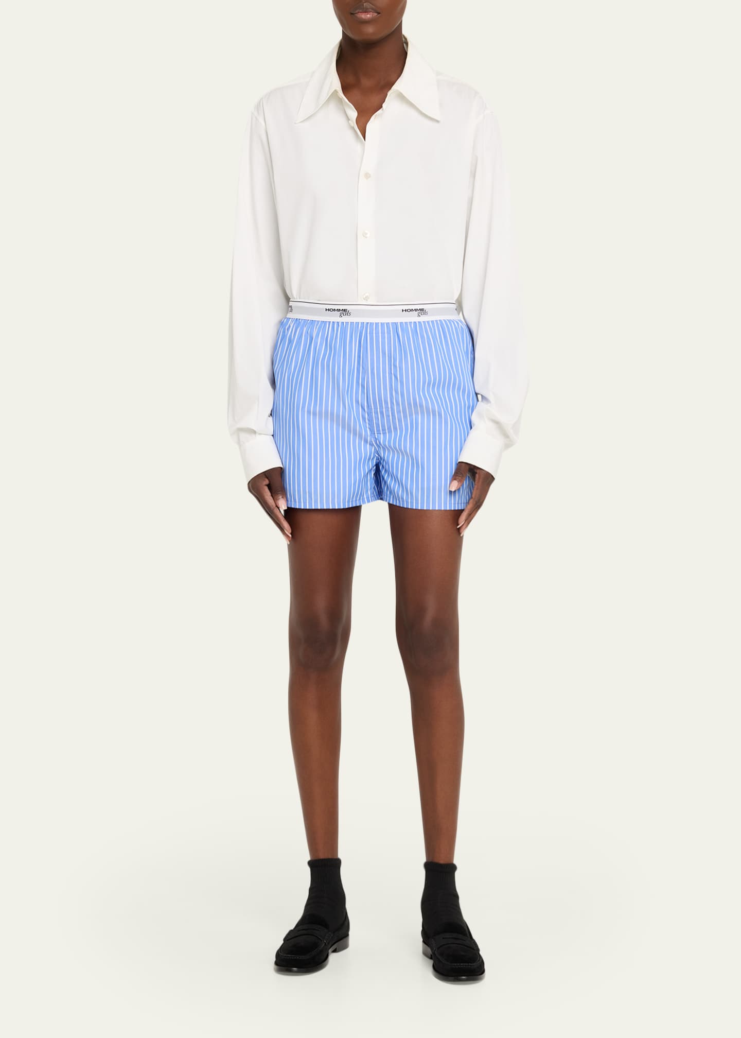 HOMMEGIRLS Classic Stripe Boxer Shorts - Bergdorf Goodman