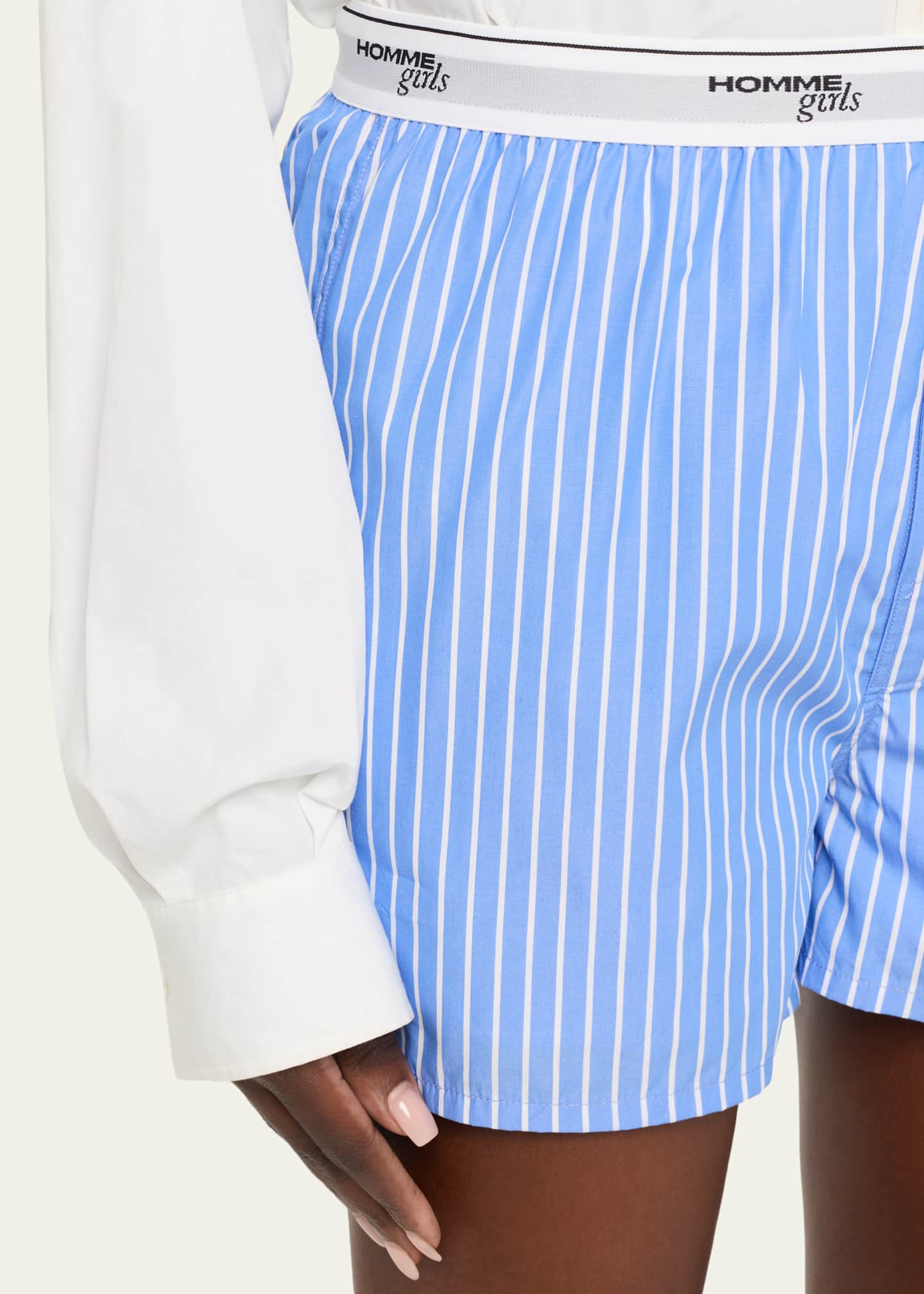 HOMMEGIRLS Classic Stripe Boxer Shorts - Bergdorf Goodman
