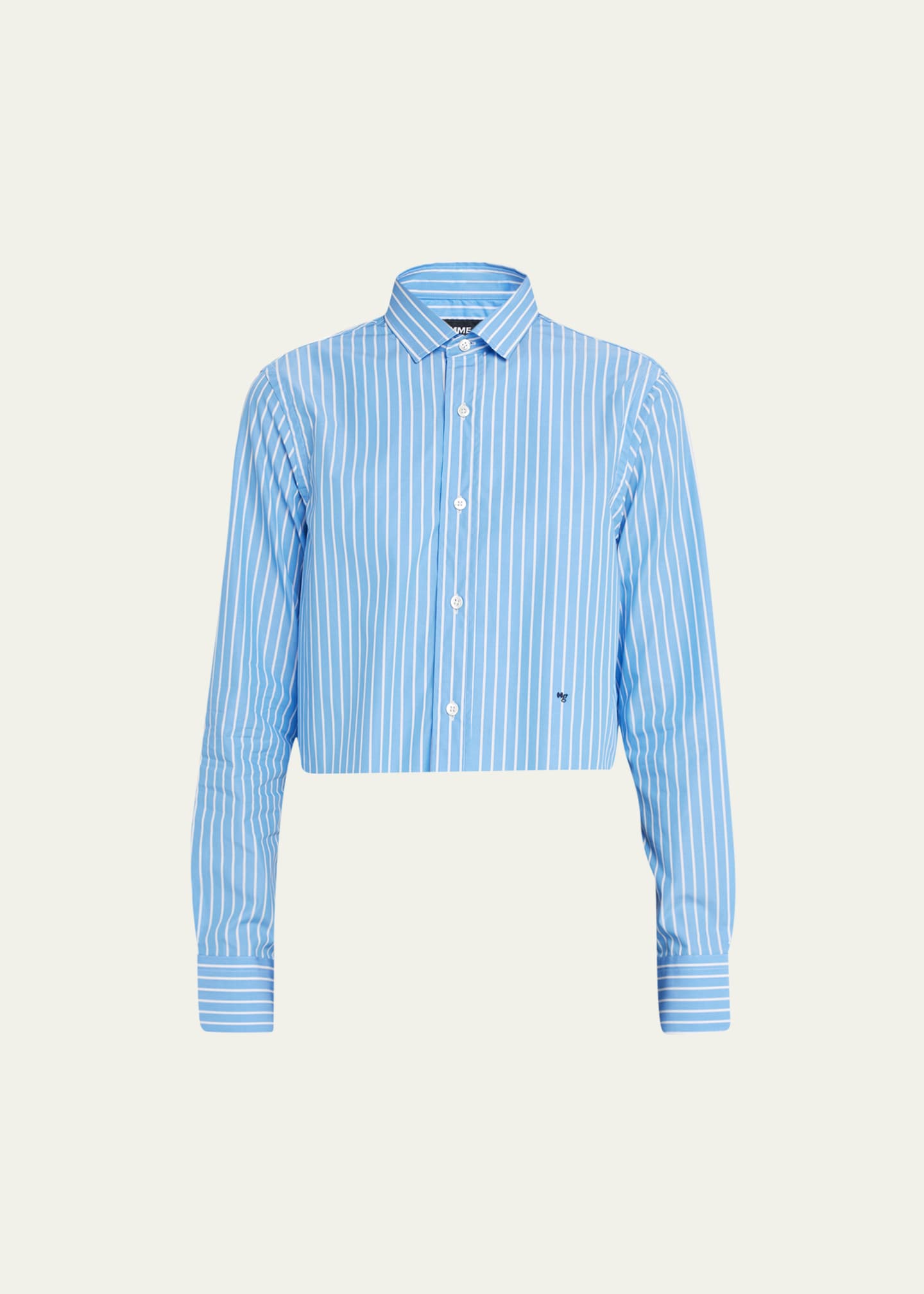 HOMMEGIRLS Stripe Cropped Shirt - Bergdorf Goodman