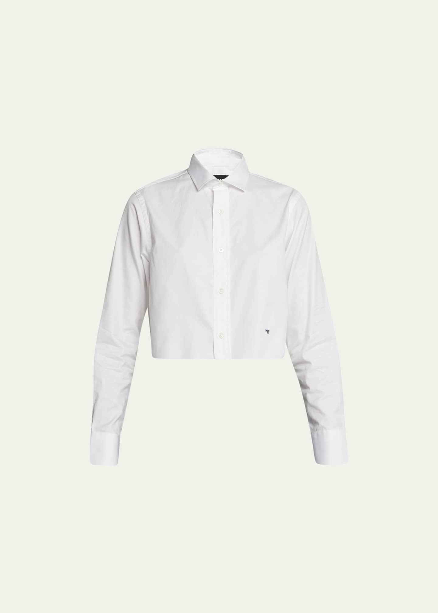 HOMMEGIRLS Boxy Cropped Shirt Image 1 of 5