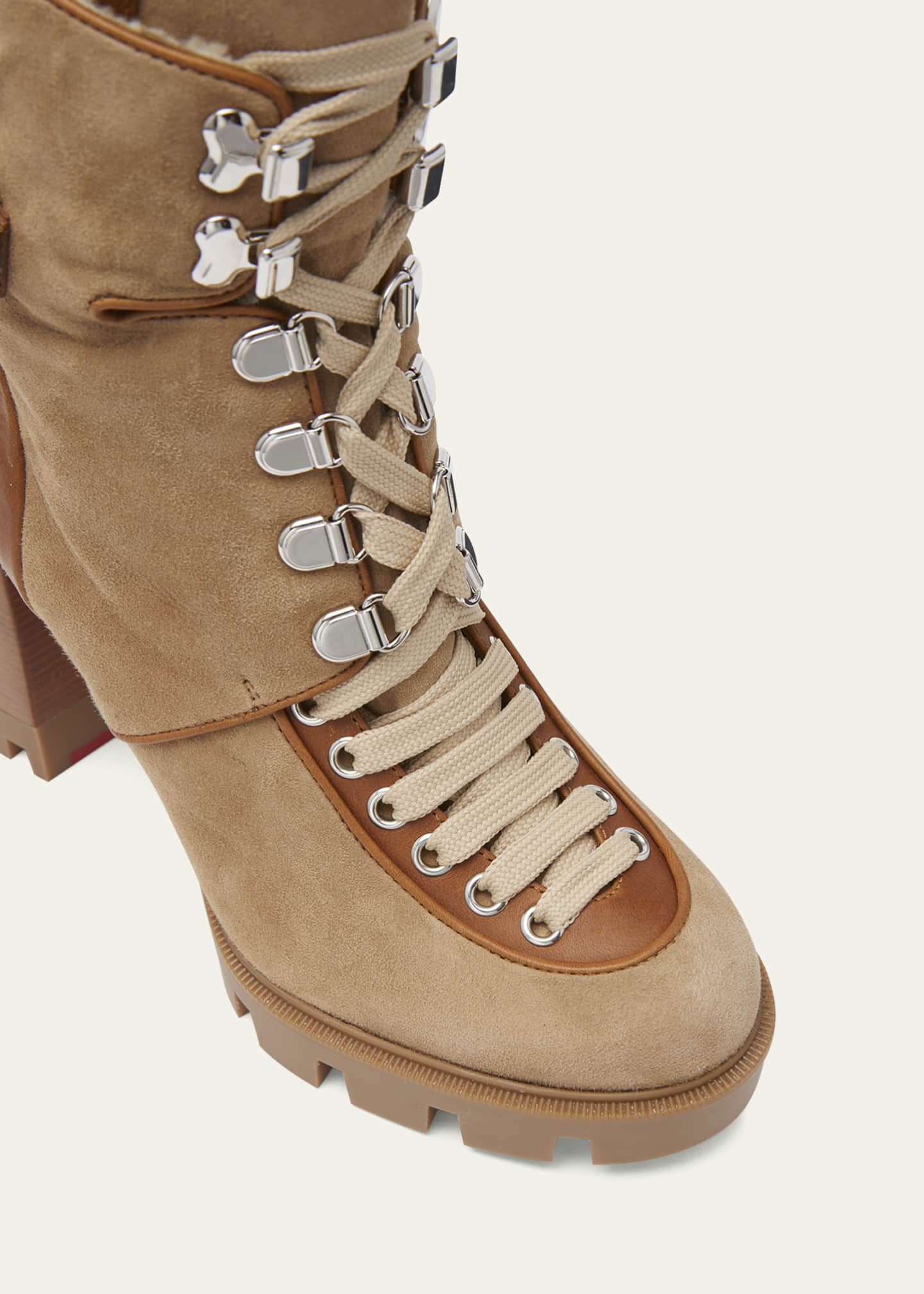 Christian Louboutin Womens Lace-Up Boots