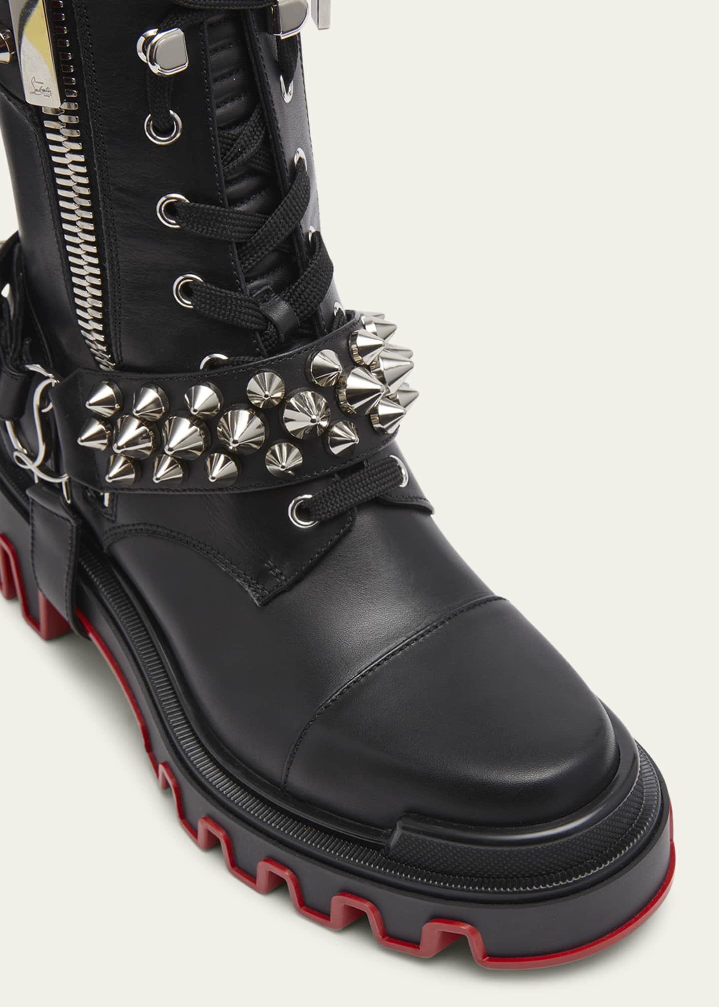 Janetta - Low Boots - Calf Leather - Black - Christian Louboutin