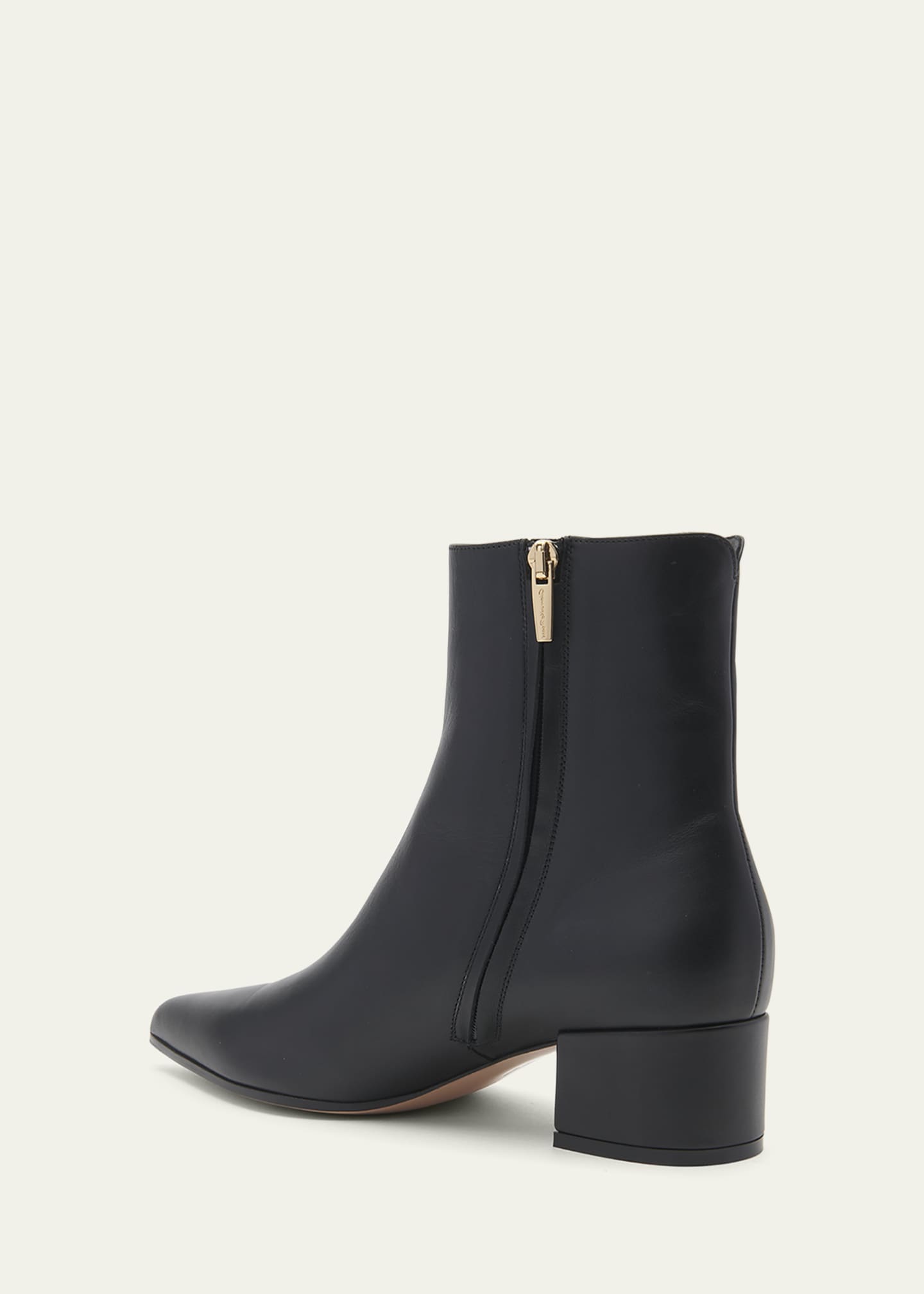 Gianvito Rossi Leather Zip Ankle Booties - Bergdorf Goodman